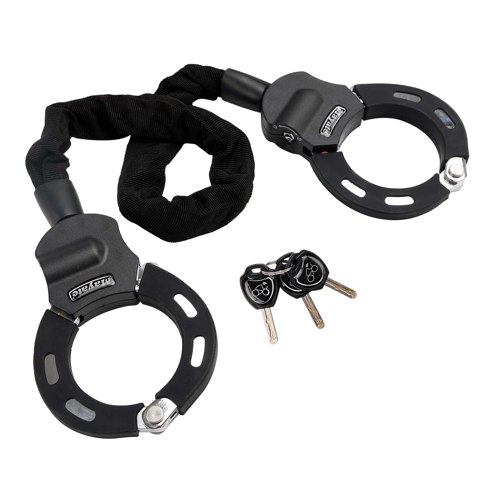 Motorfiets elektrisch scooterslot met sleutel 60 cm kettingslot anti-diefstal met tas