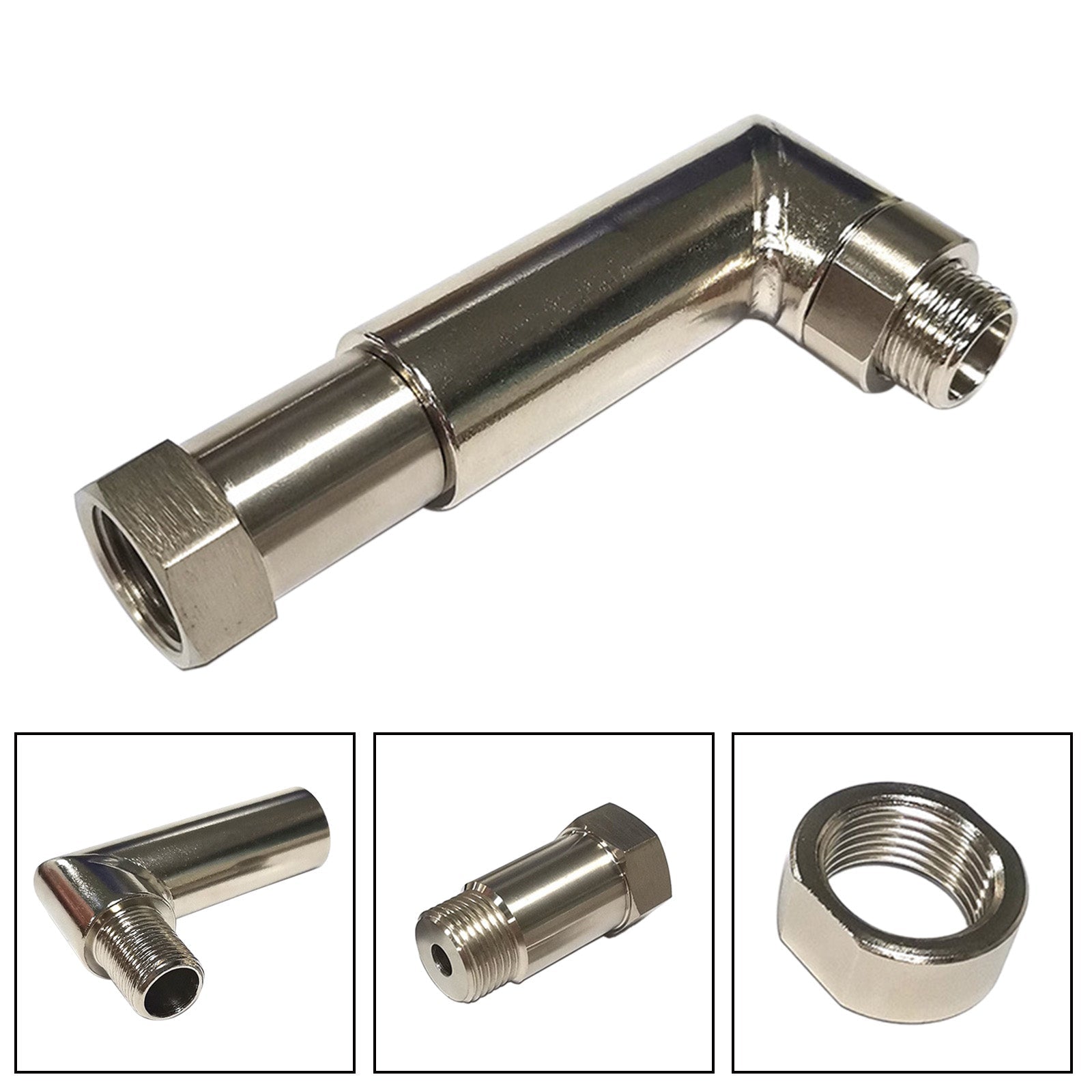 O2 Capteur d'espaceur d'oxygène Extender incliné 90 degrés 02 Bung Extension M18 x 1,5