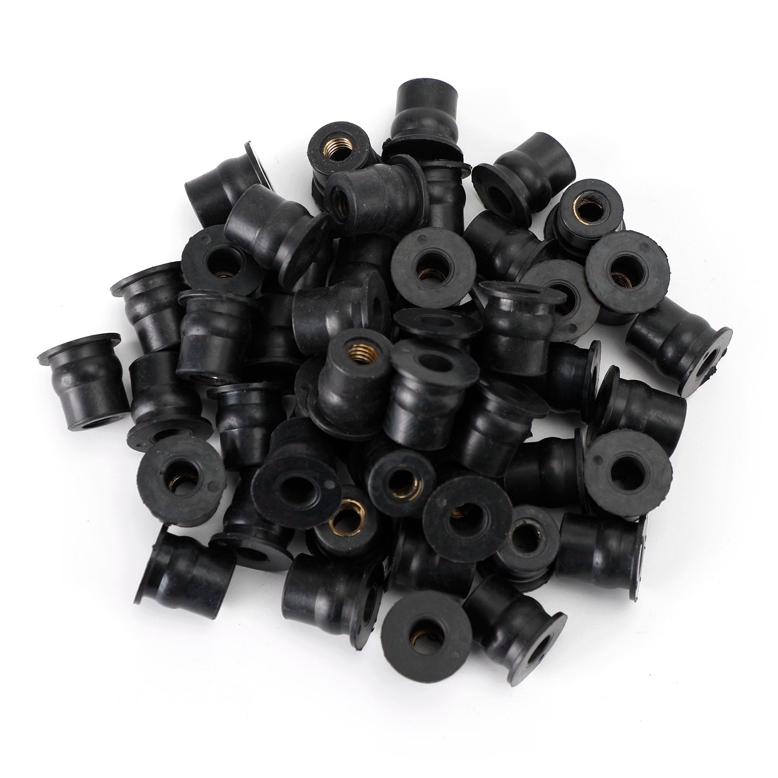 50 stuks M6 rubberen moer voorruit & Kuip 6mm Weldnuts Past op 13mm Gat