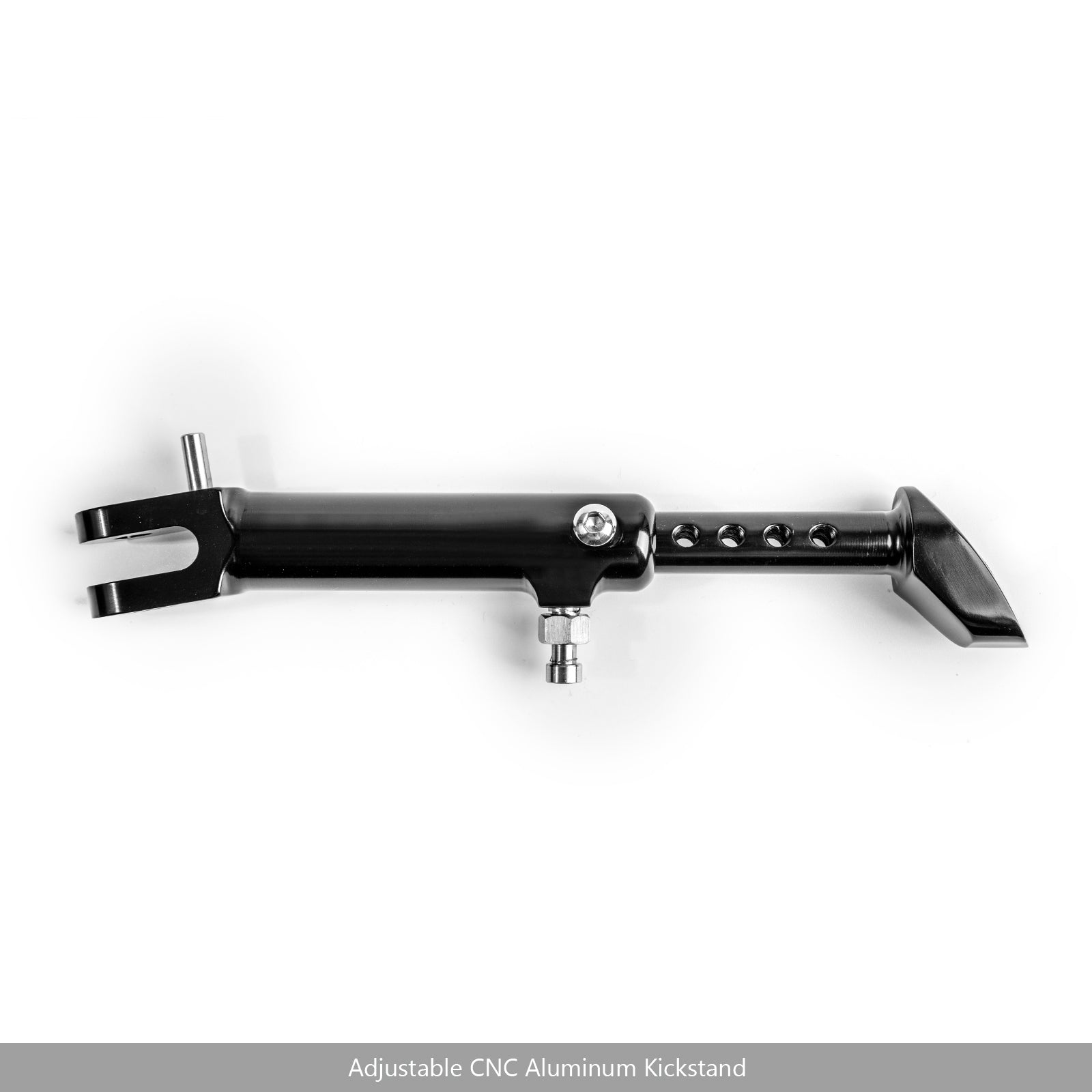 CNC Aluminium Side Stand Leg Kickstand justerbar för Kawasaki Z900RS 2018 Black Generic