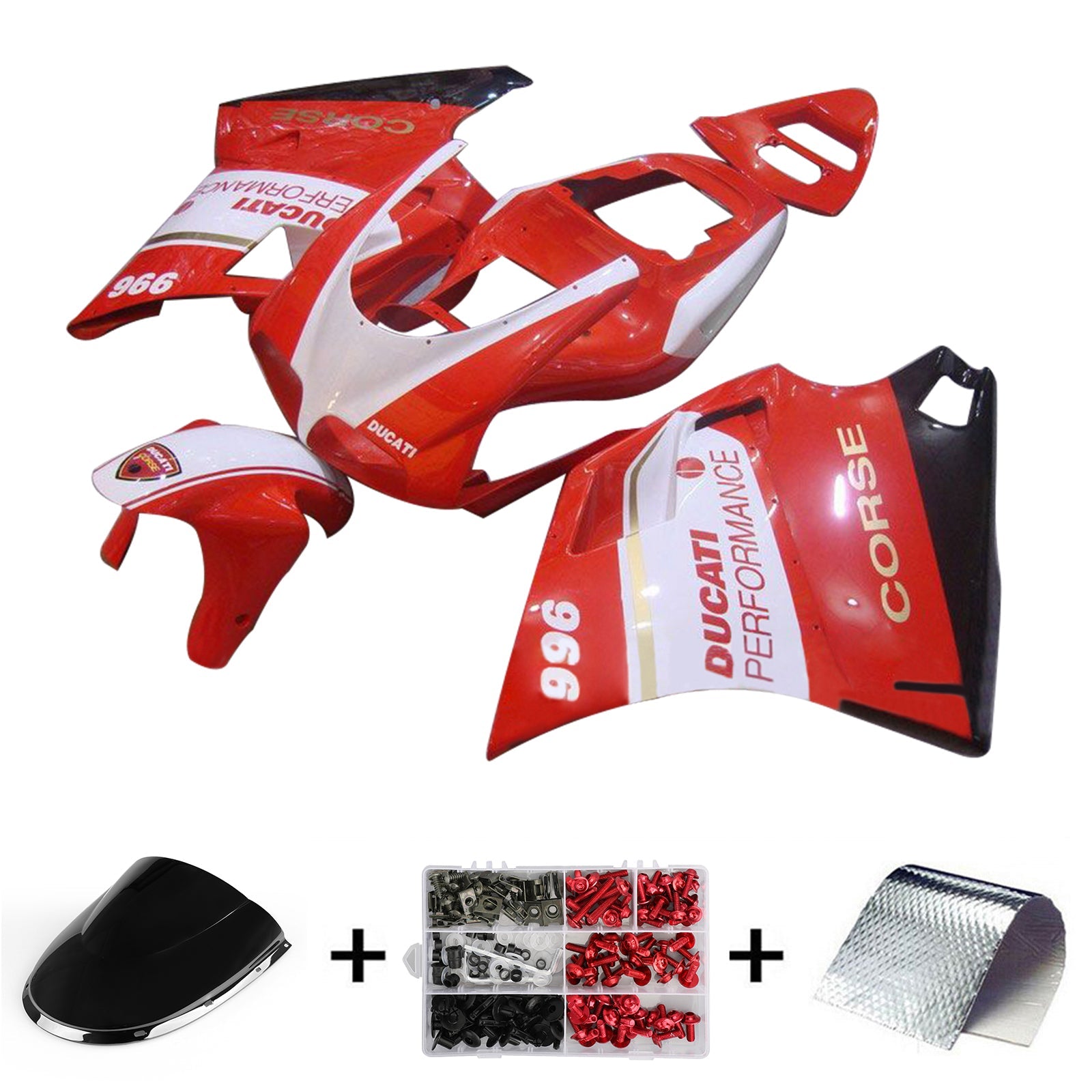 1996-2002 Ducati 996 748 916 998 FAIRING KIT BOODYWORK ABS #103