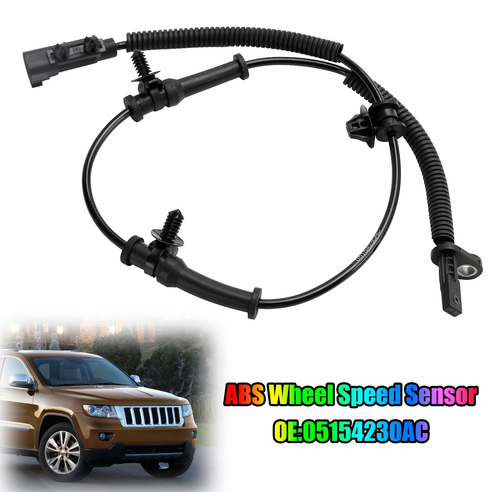 Grand Cherokee 2011-2018 05154230AC Sensor de velocidad de rueda ABS trasero derecho & Izquierda
