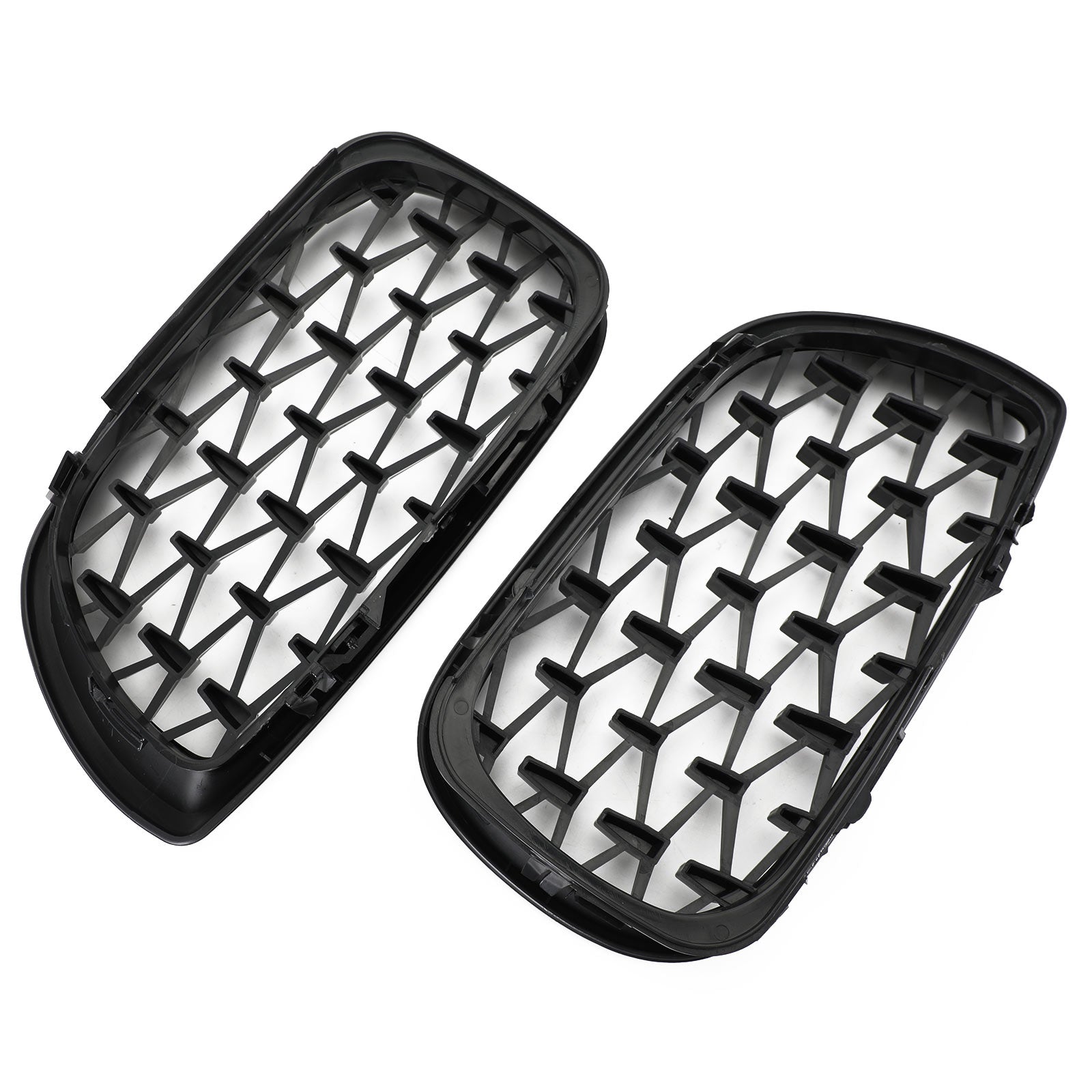 2002-2005 BMW E46 Sedan/Touring Facelift 4Dr Diamond Style Front Grille Zwart&Chroom/Chroom/Zwart Generiek