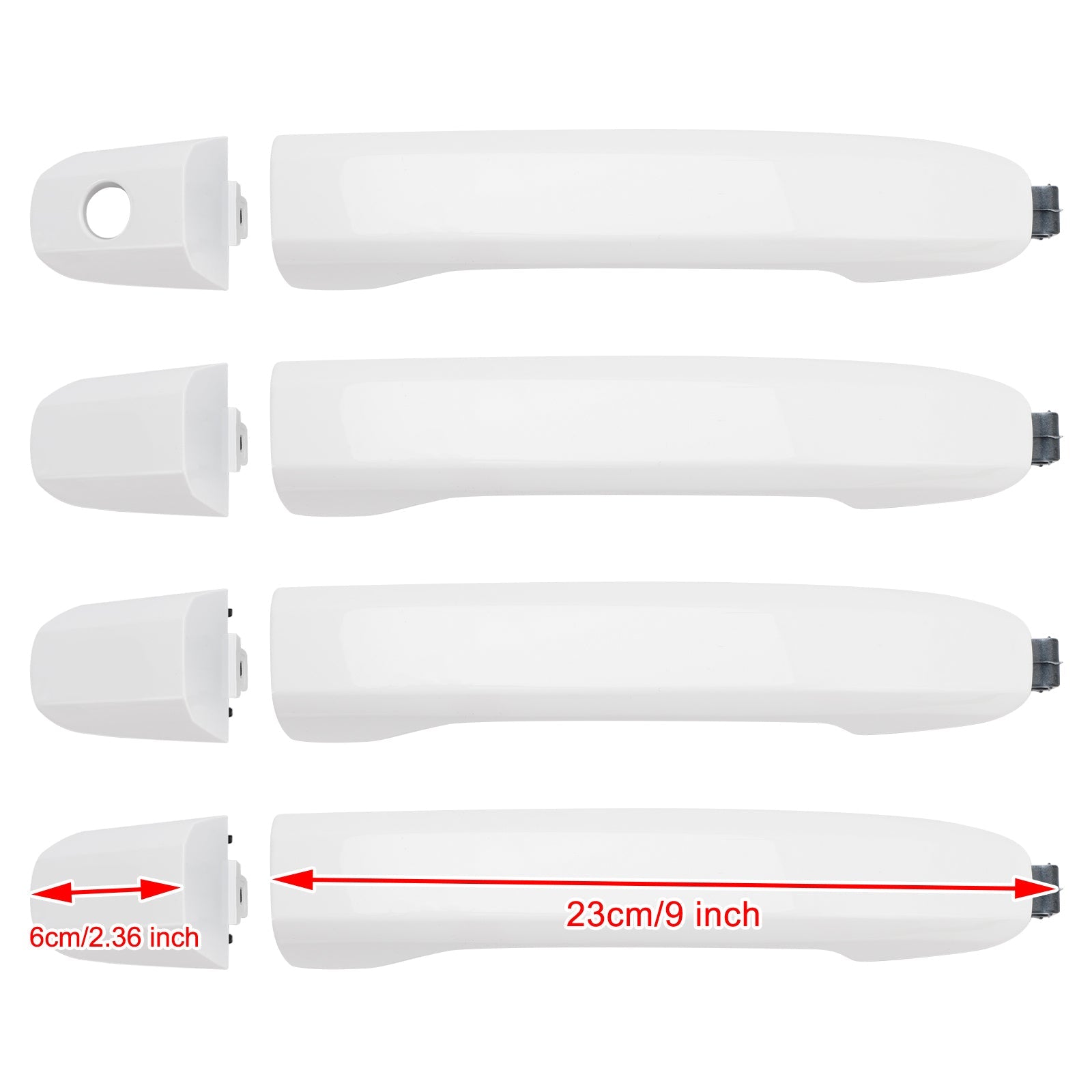 Poignée de porte extérieure 4 pièces pour Silverado Sierra 2014-2018