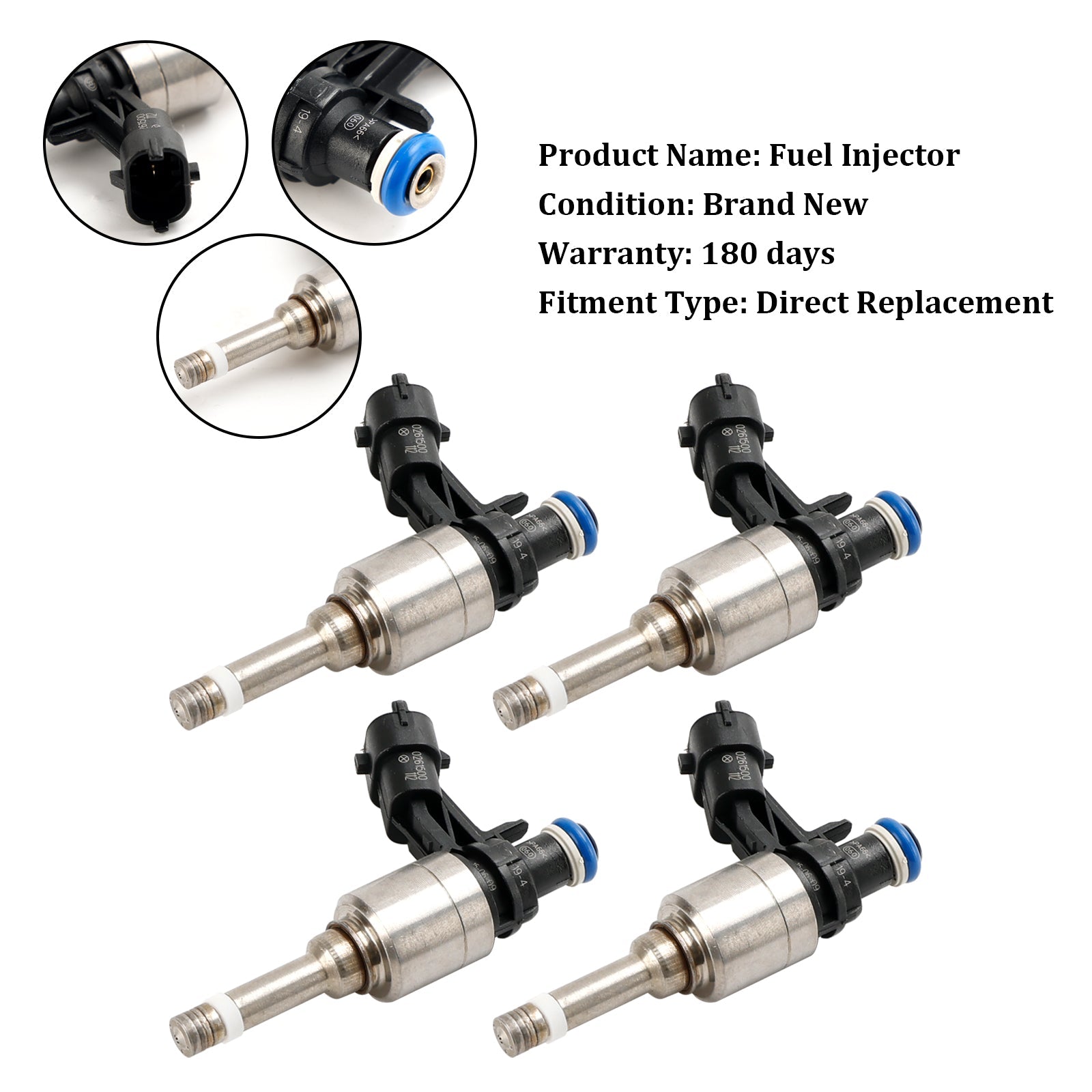 Injecteur de carburant 0261500112, 4 pièces, pour Vauxhall, Insignia ouvert, Chevy HHR 2.0