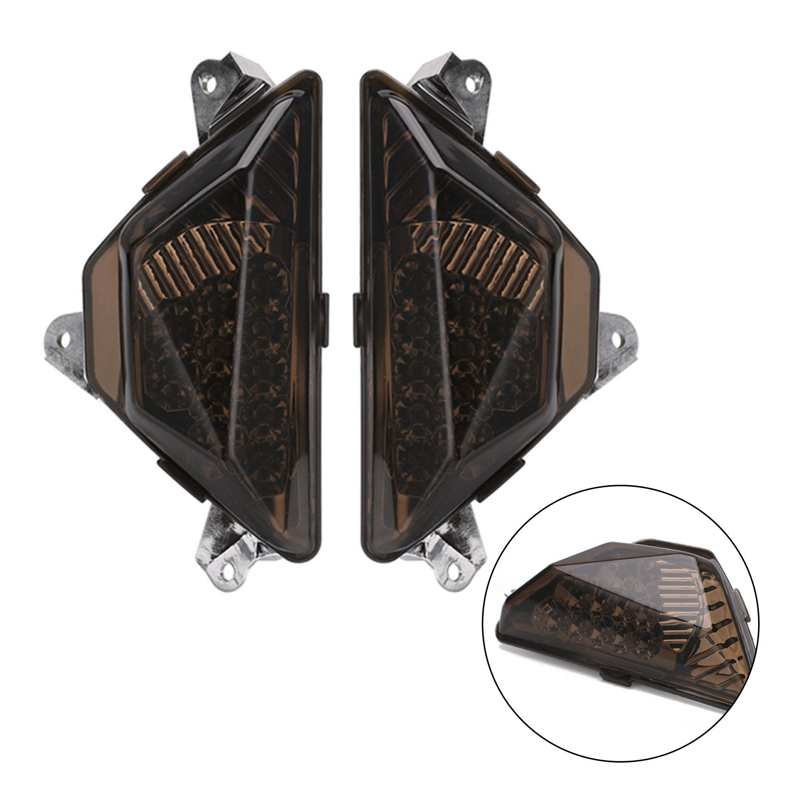 Luz LED de intermitente delantero para motocicleta, lámpara para KAWASAKI NINJA 250 300 2013-2016