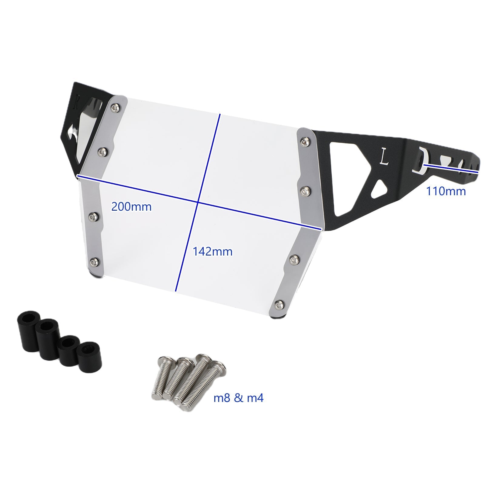 Protecteur de couvercle de protection de calandre de phare adapté pour Suzuki Dl1050 Xt A 19+, transparent