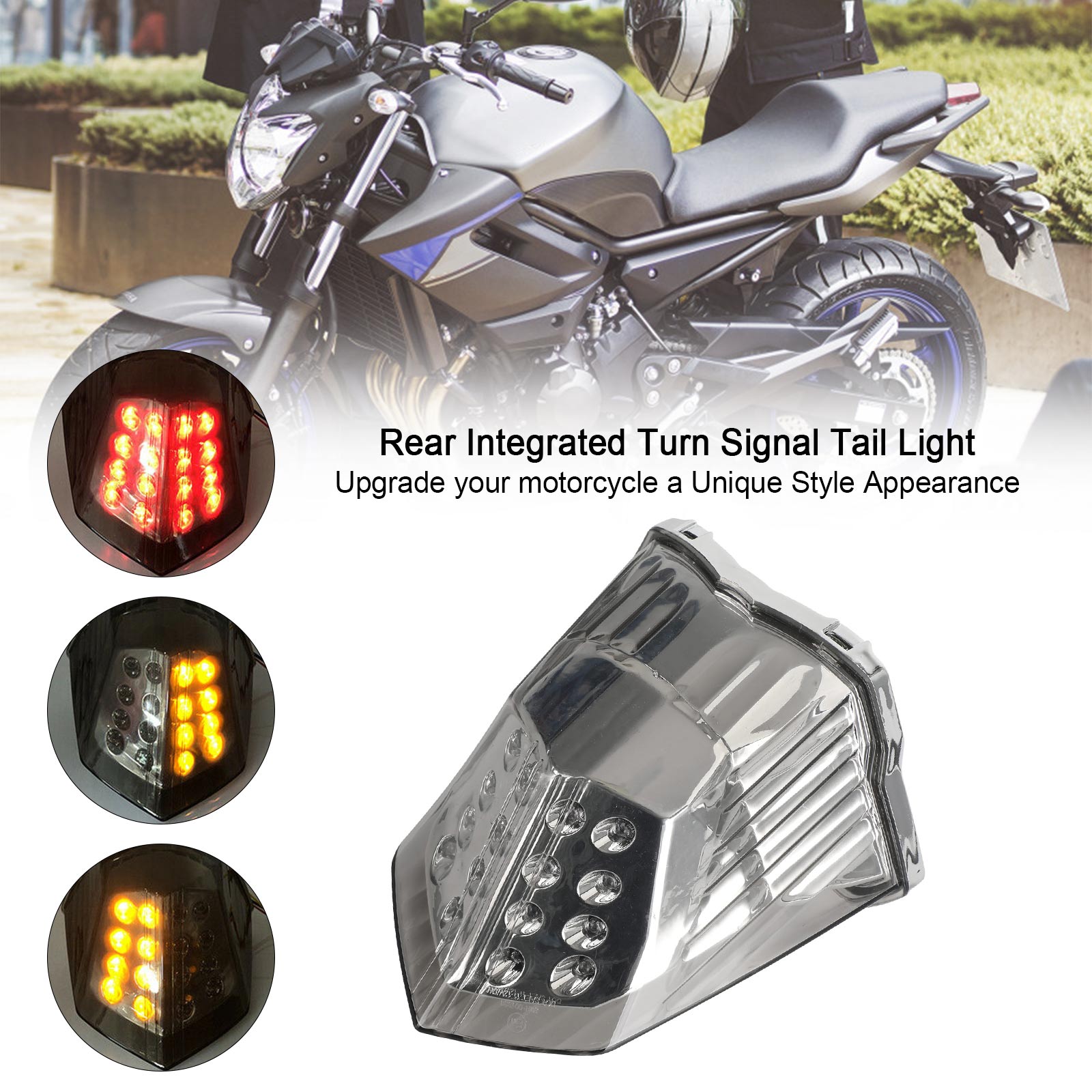 2009-2014 Yamaha Diversion 600 XJ6 FZ6 Feu arrière clignotant intégré
