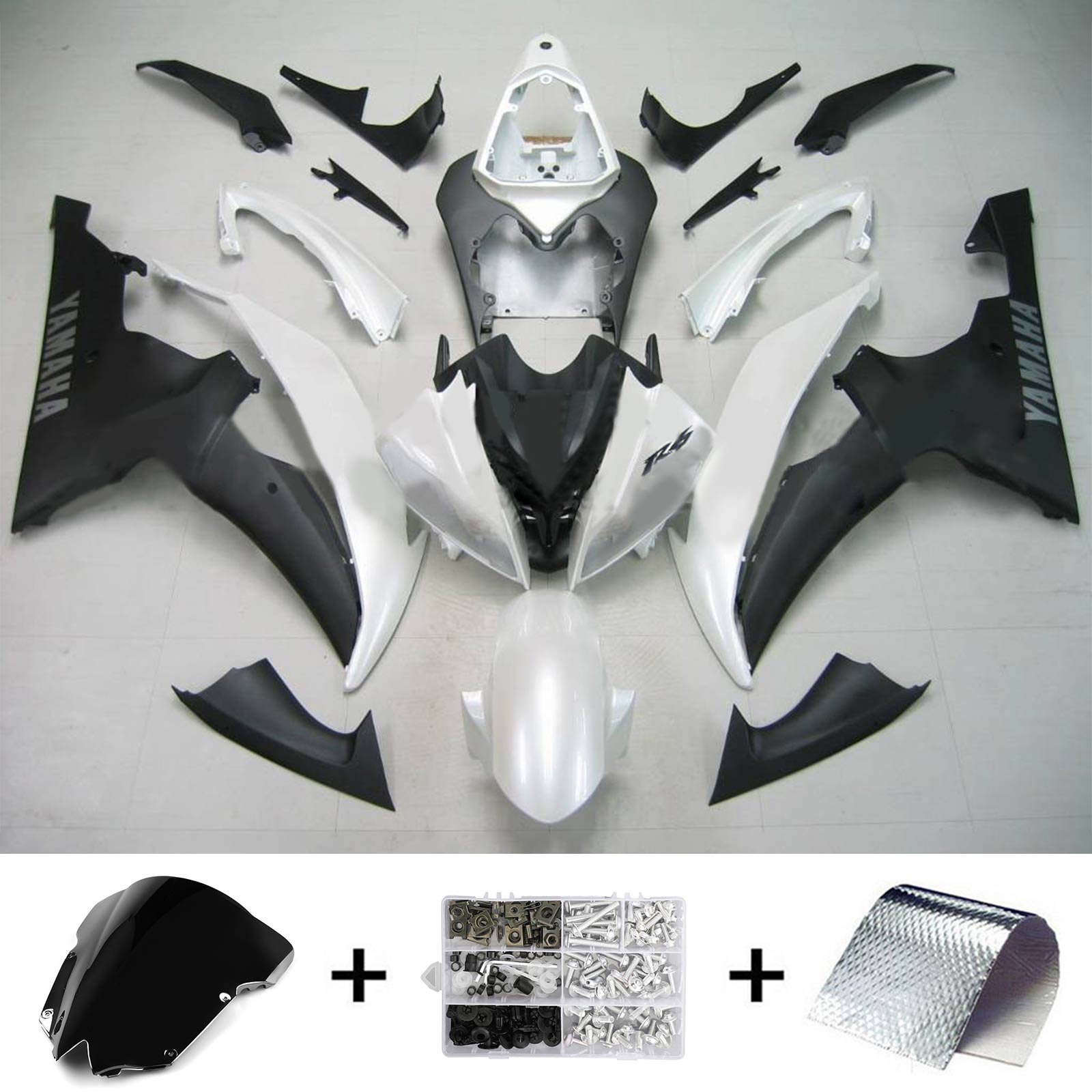 2008-2016 Yamaha YZF 600 R6 Kit de carénage d'injection carrosserie plastique ABS #146