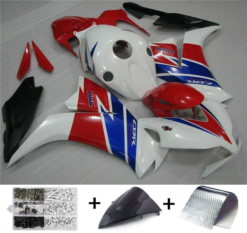 Kit de carenado Honda CBR1000RR 2012-2016, blanco y rojo