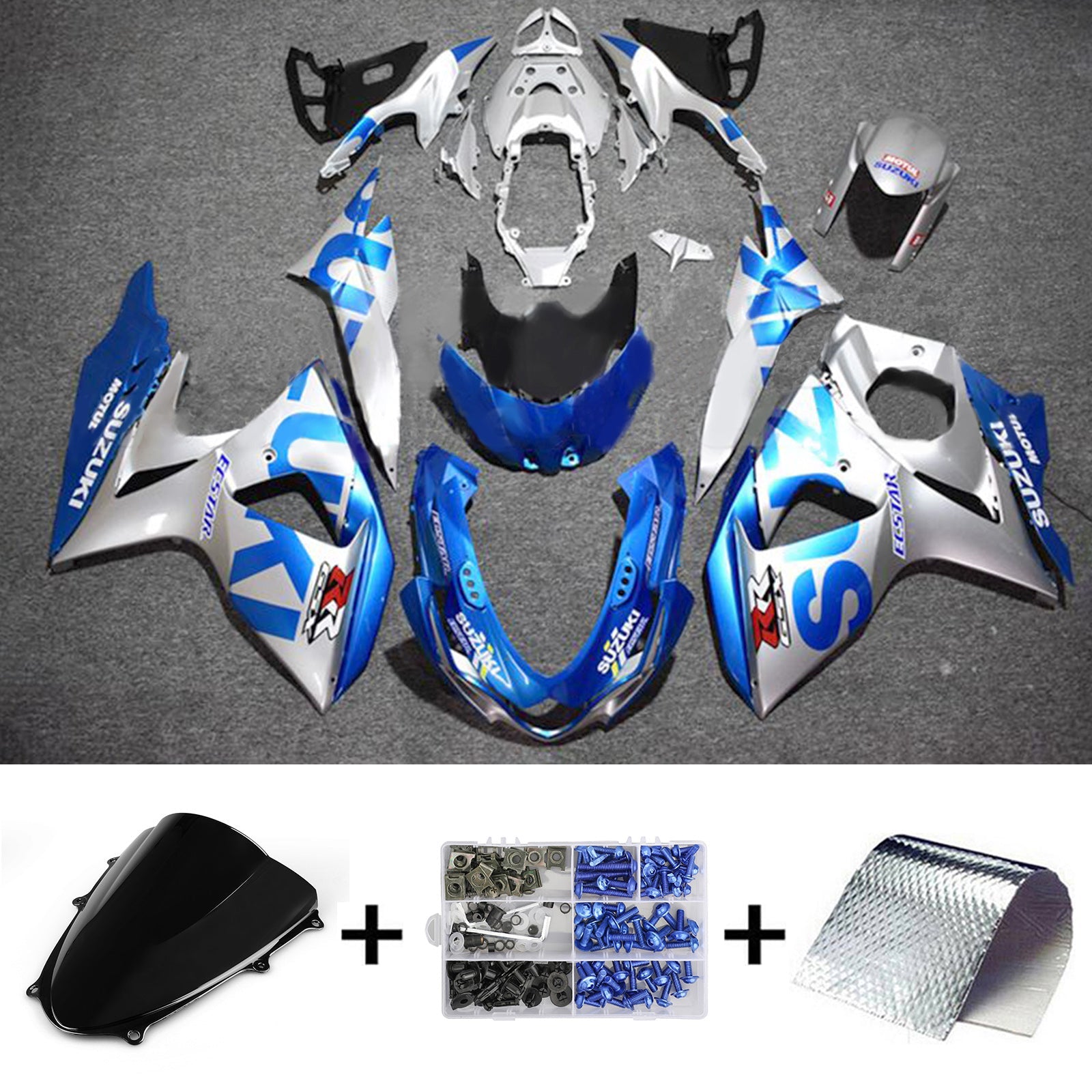 2009-2016 Suzuki gsxr1000 k9 kit de carénage kit de carrosserie en plastique
