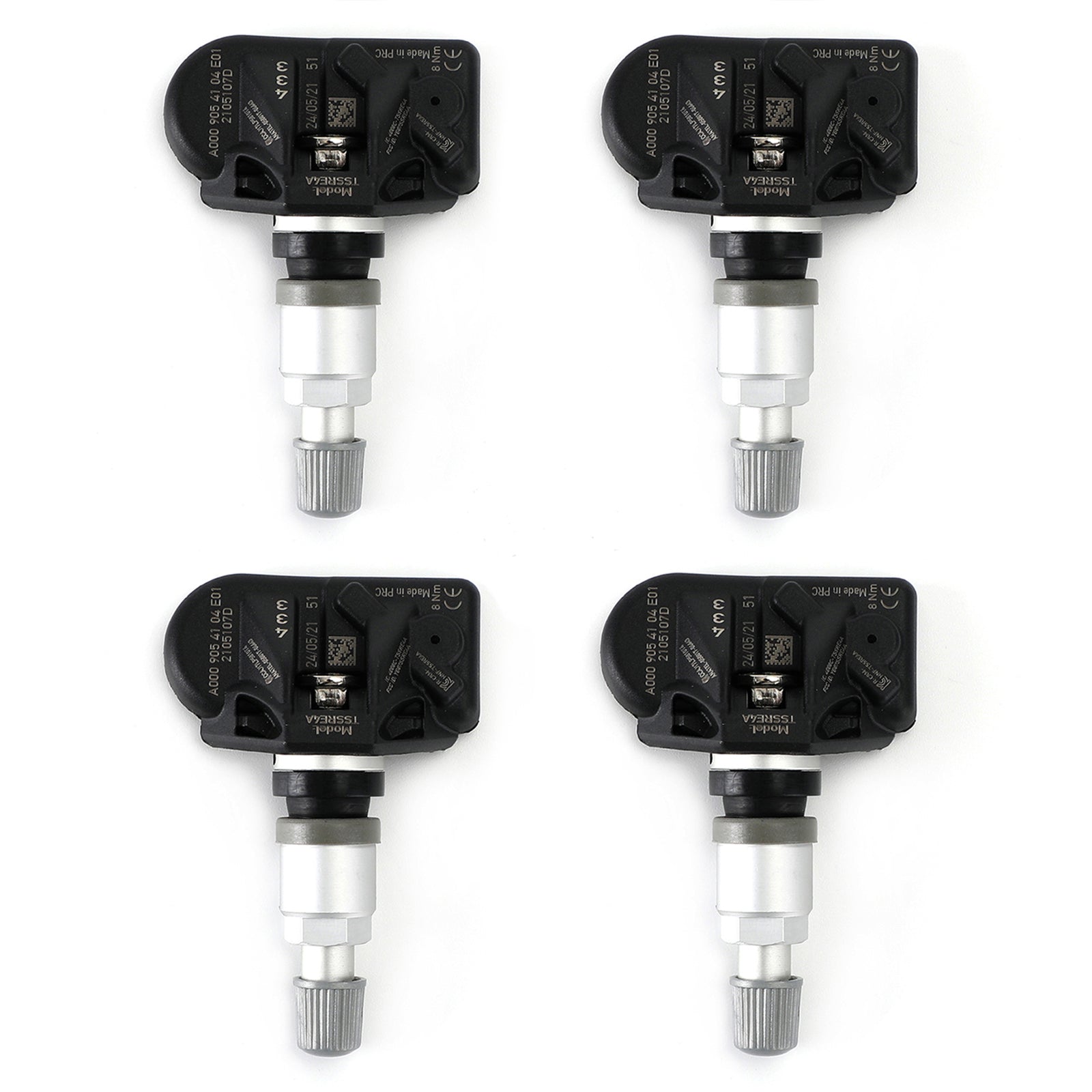 4x Däcktryckssensorer TPMS A0009054104 För Mercedes-Benz W167 W177 & & CLA & W177 A-klass & W247 B-klass GLA GLB