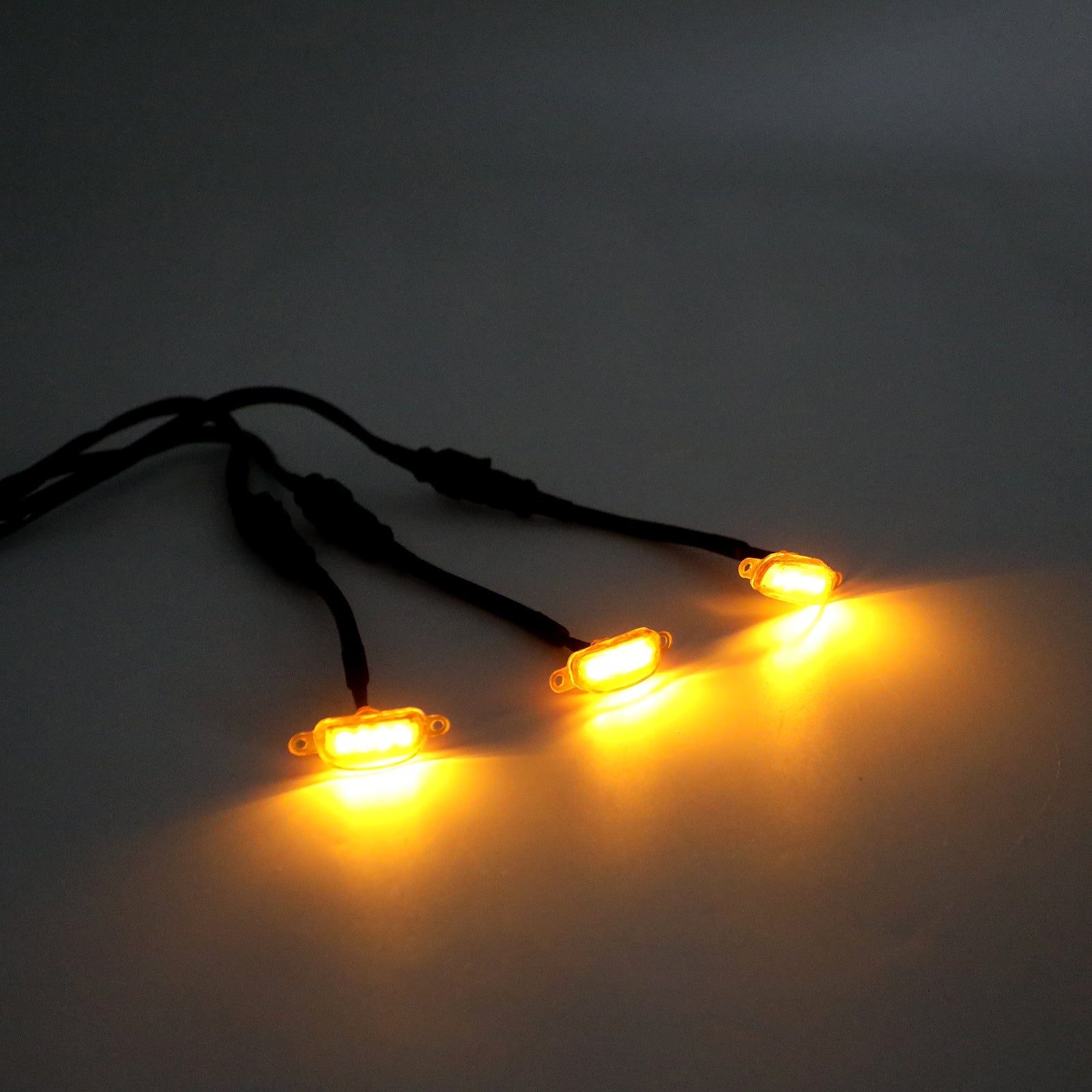 3 stks Amber Lens Amber LED Lamp Raptor Grille Running Light fit Ford F-150 Generiek