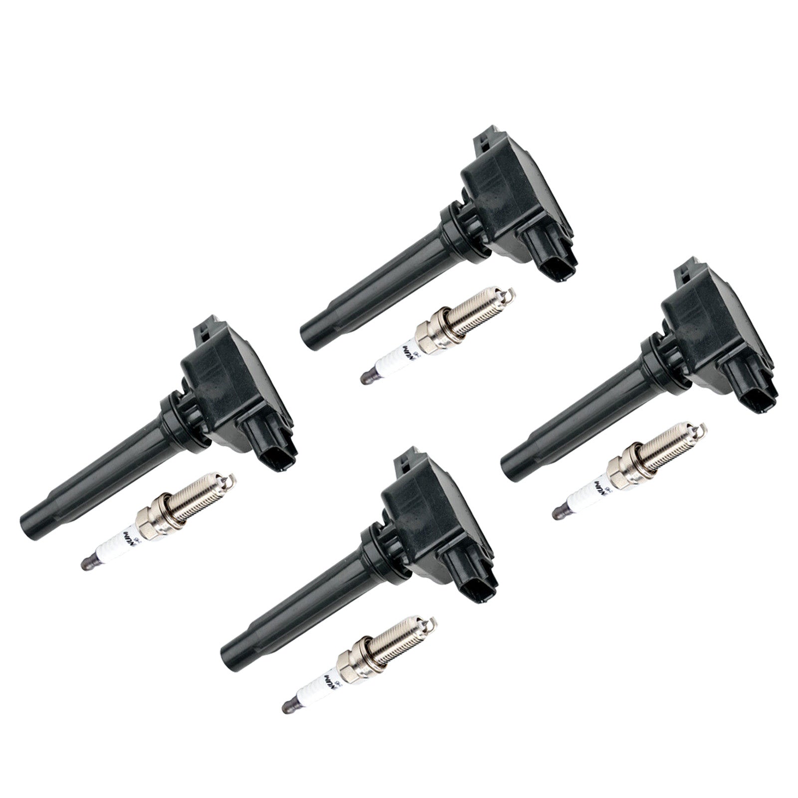 2016-2018 Mazda MX-5 Miata 2.0L L4 4x Ignition Coils+Spark Plugs UF656 Fedex Express