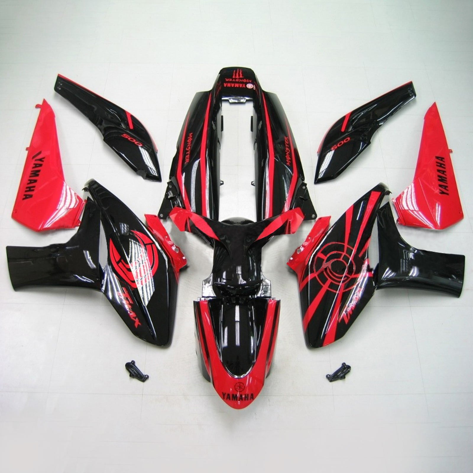 2008-2012 Yamaha T-Max XP500 Amotopart Injectiekuipset Carrosserie Kunststof ABS #104