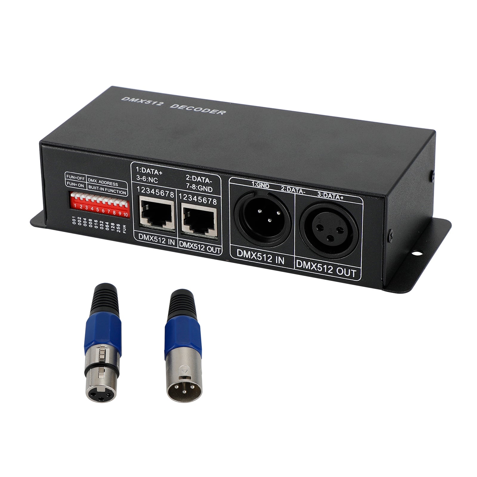 LED RGBW Controller 4x8a avkodare med digital display 4-kanal DMX512-4CH