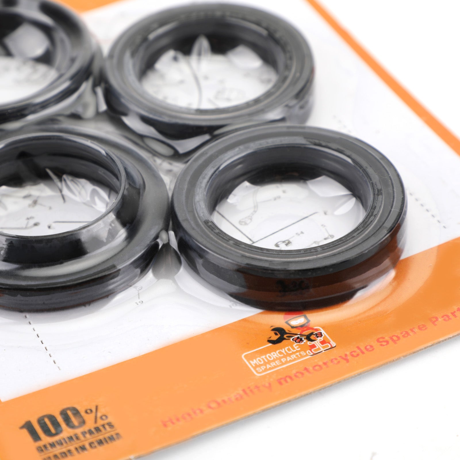Fork Oil Dust Seal Kit för Honda CB 91255-KBH-003,51490-GS2-305,51490-KL4-951 Generic