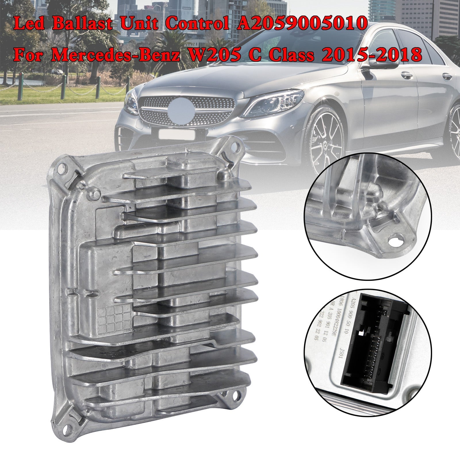 2015–2018 Mercedes-Benz W205 C-klasse LED-forkoblingsenhetskontroll A2059005010