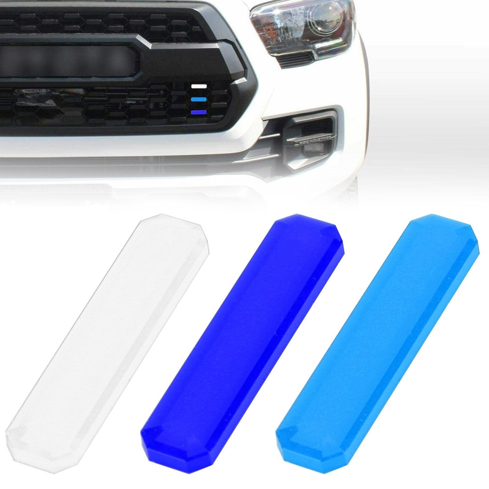 Driekleurige badge voorgrille sticker voor Tacoma TRD Pro 2016-2020 Generiek