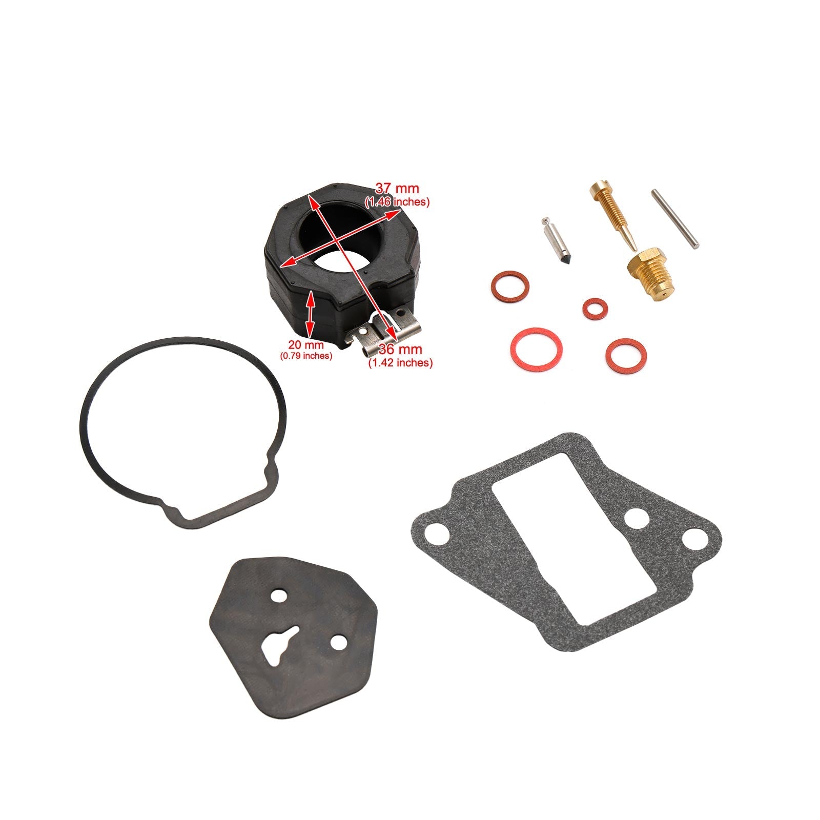 Carburateur Carb Revisieset geschikt voor Yamaha 9.9HP 15HP 6E7-W0093-01 6E7-W0093-02
