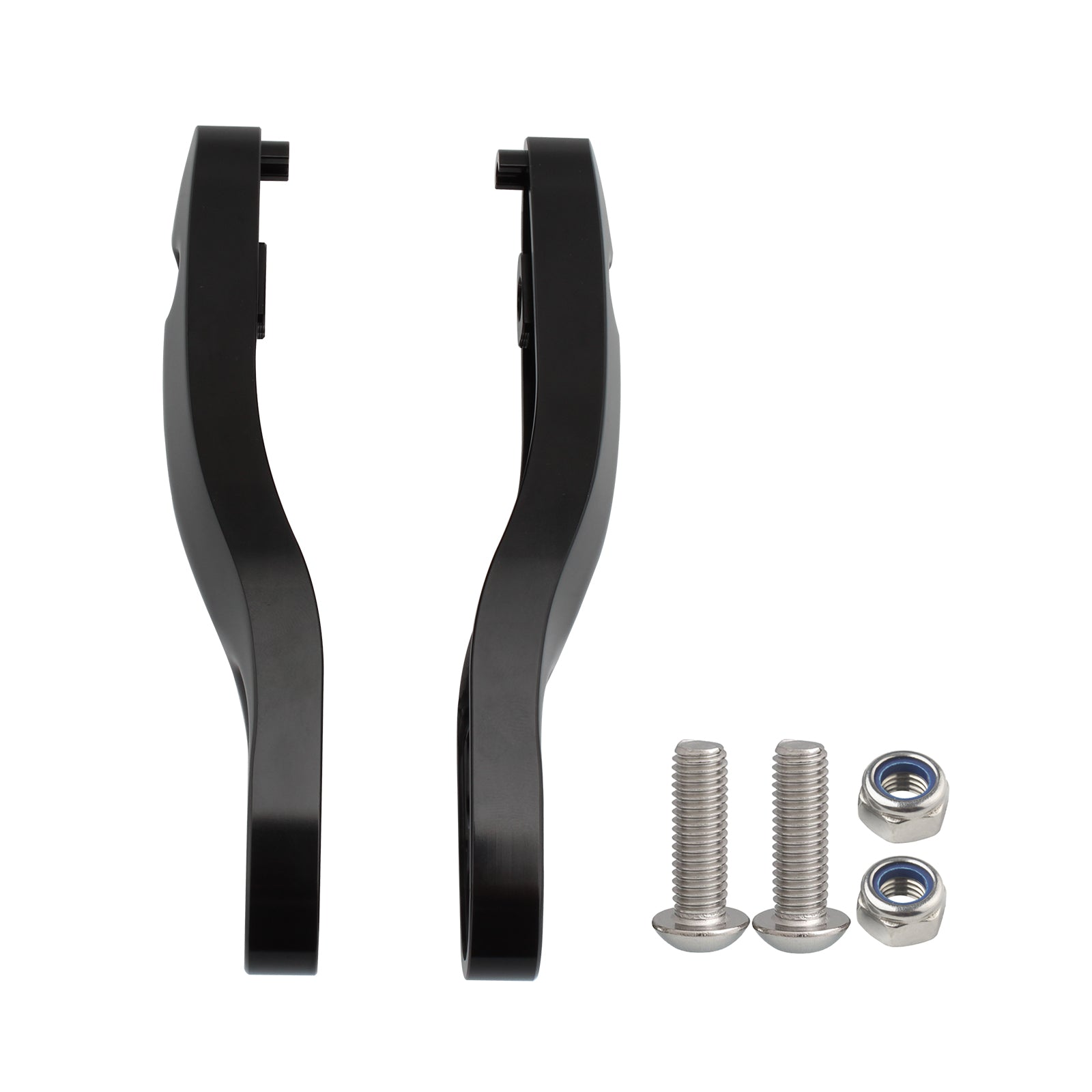 Kit de reubicación de placa de matrícula de soporte de extensión de señal de giro apto para Softail 00-20 negro