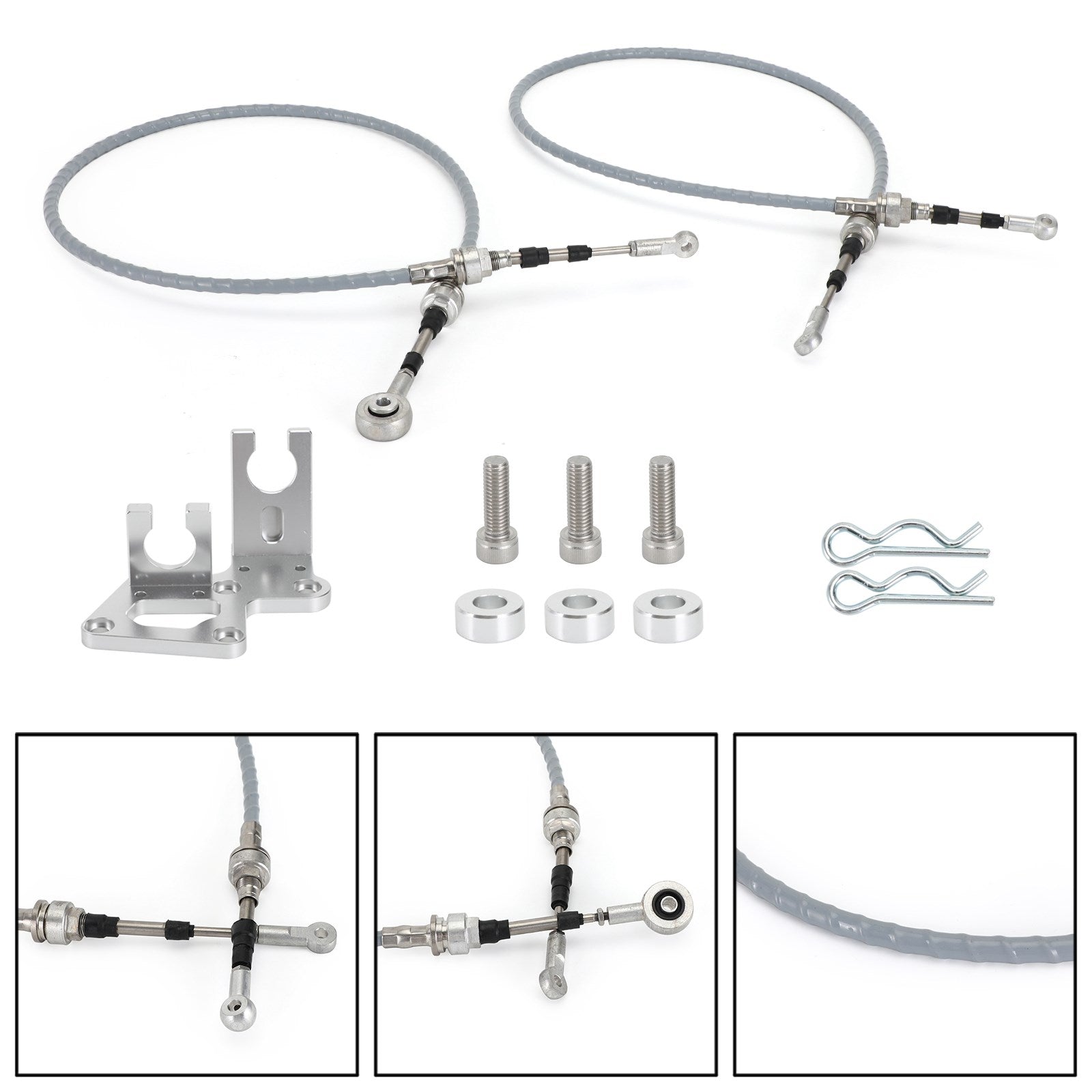 Shifter Cables & Trans Bracket For Acura RSX K20 K20A K24 KSwap Series EG EK DC2 Generic