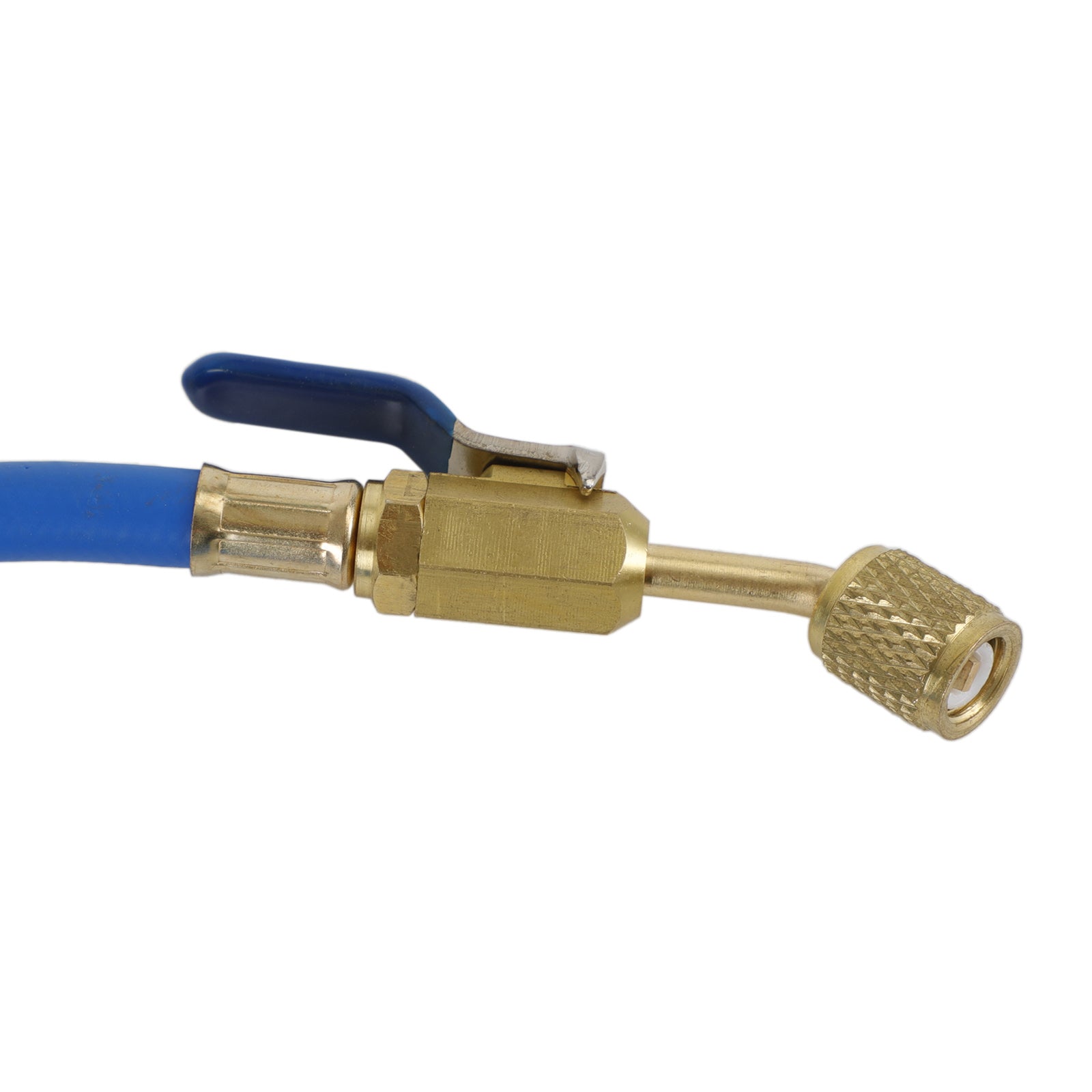 3x HVAC 1/4" SAE 600 PSI påfyllingsslanger med stengeventil AC-kjølemiddel R134A