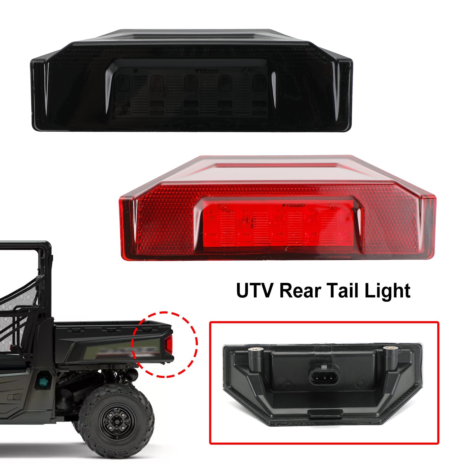 2412774 UTV TAIL Light for Polaris Ranger Crew 570 XP 900 Allmänt 2013-2020 Generic