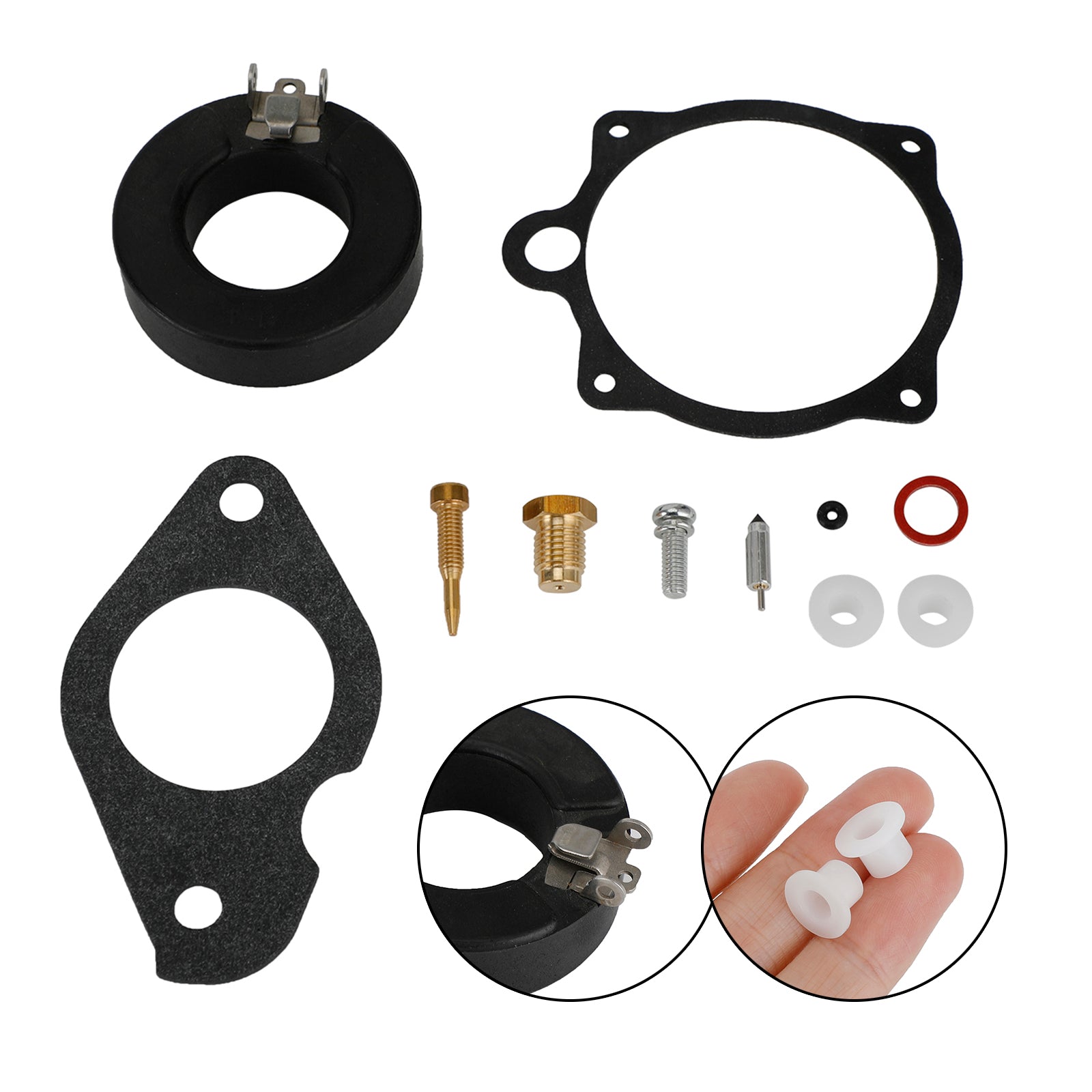 Kit de réparation de carburateur compatible avec les moteurs hors-bord Yamaha 25 CV et 30 CV (réf. 689-).W0093-00