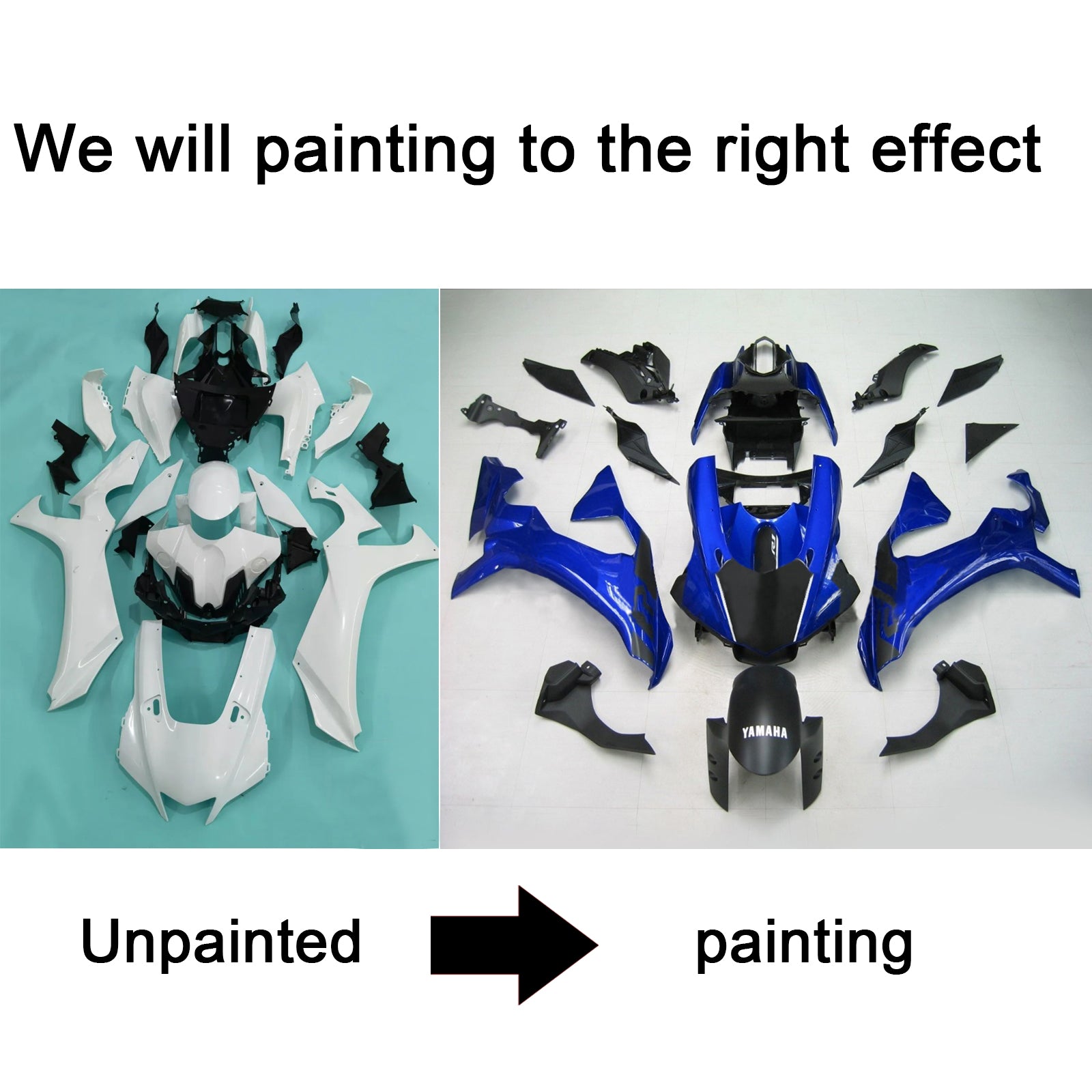 2020-2025 Yamaha YZF R1 Injectiekuipset Carrosserie Kunststof ABS #101