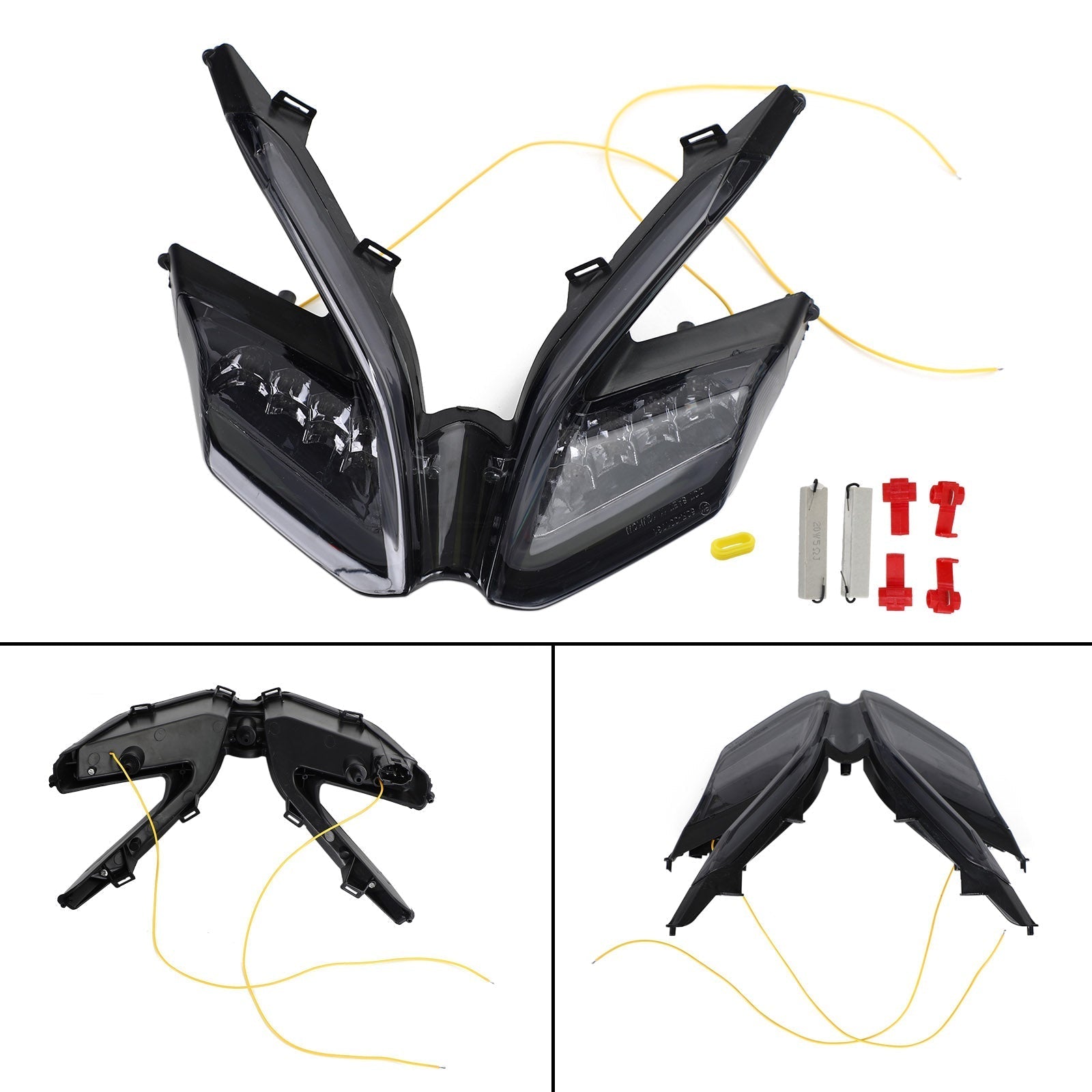 Clignotants de feu arrière intégrés à LED pour Ducati 959 899 1299 1199 Panigale noir