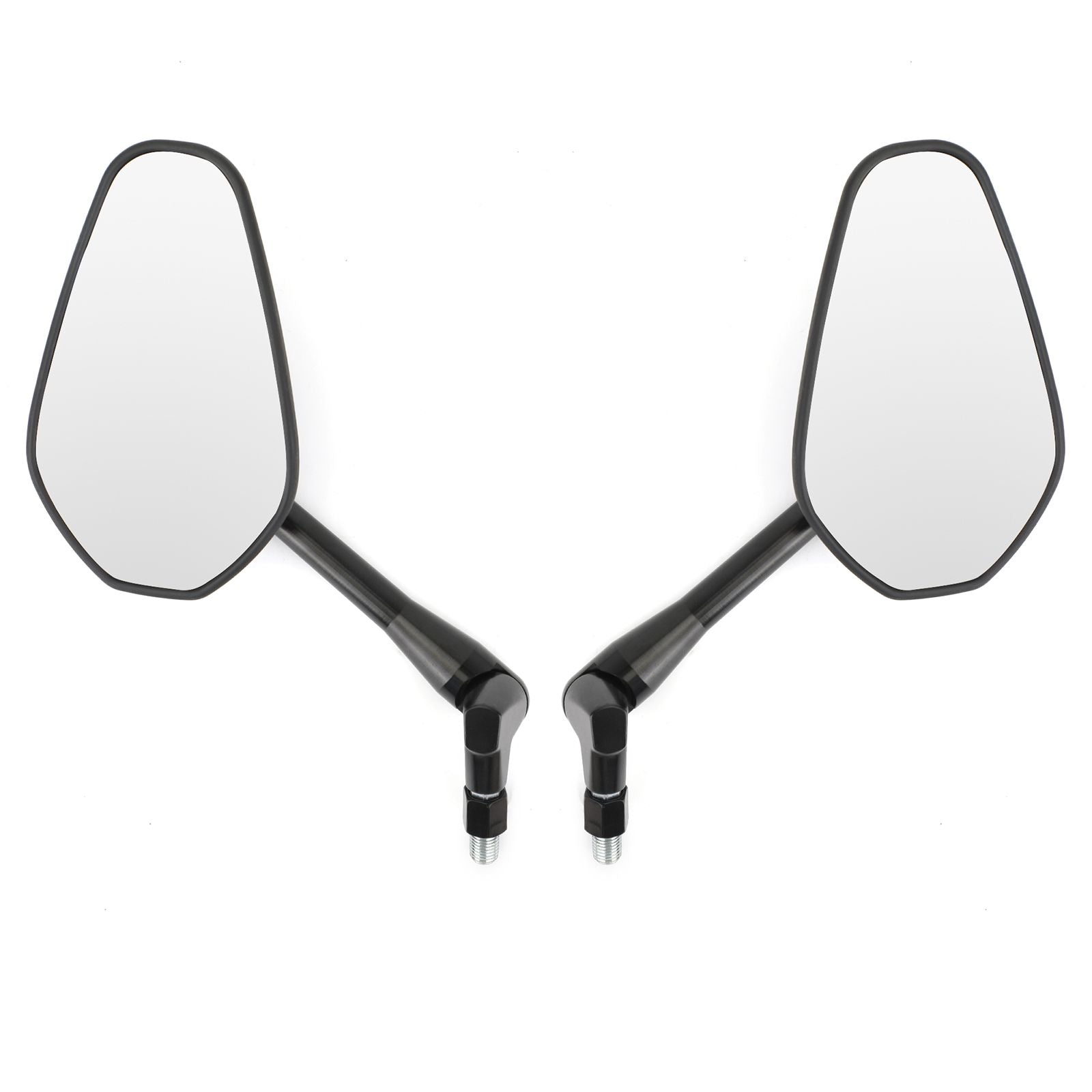 Par Espejos Retrovisores M10 para Moto Custom Cruiser Cafe Racer UNIVERSAL Genérico