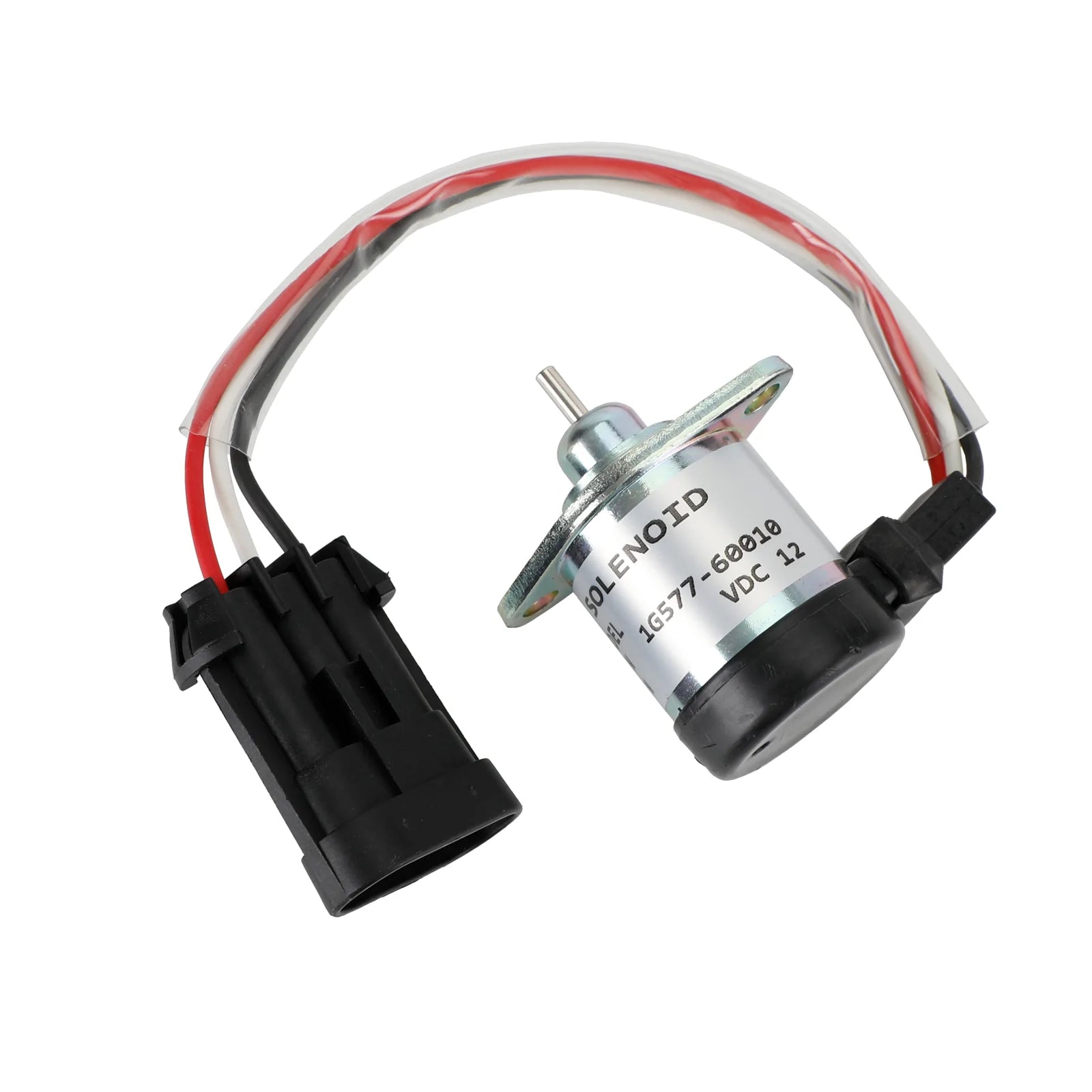 12V 3 Terminalbränsle Stäng av magnetventil för Kubota 1G577-60010 1G577-60011