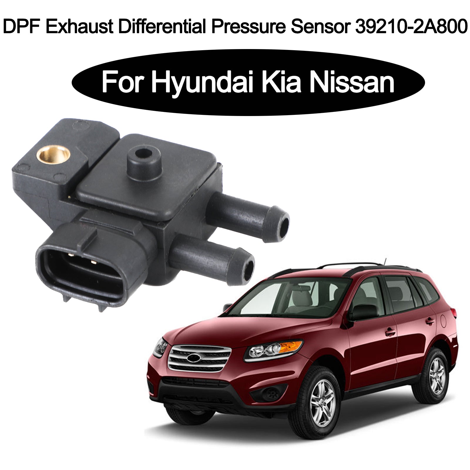 DPF Uitlaatdruksensor 39210-2A800 Voor Hyundai Santa Fe Kia Sportage Generiek