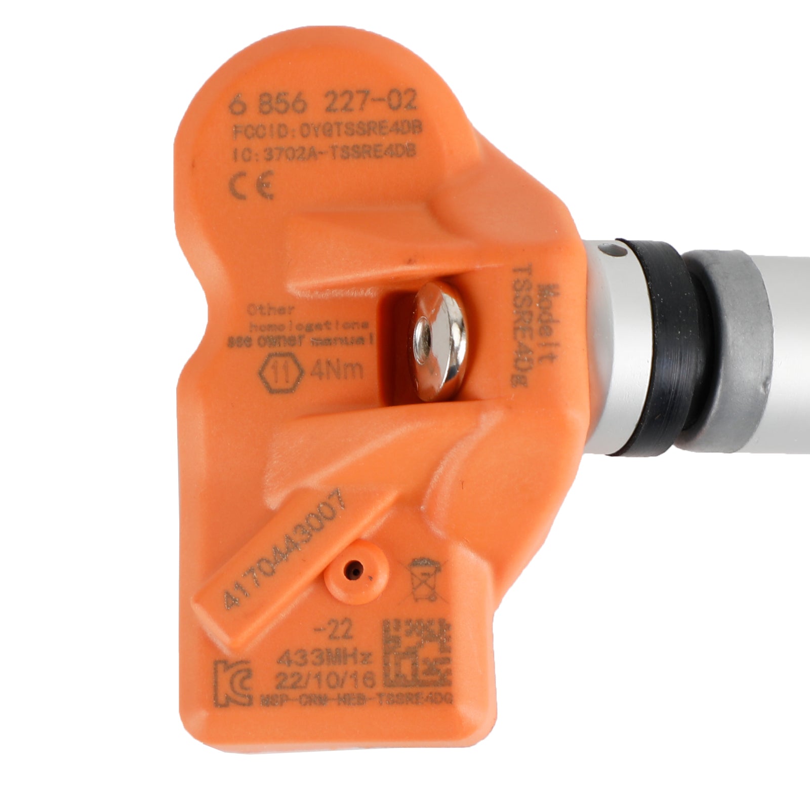 6856227 BMW 5/6/7-serie F10 F11 F12 F01 F02 X3 F25 4 stuks Nieuwe TPM-sensoren