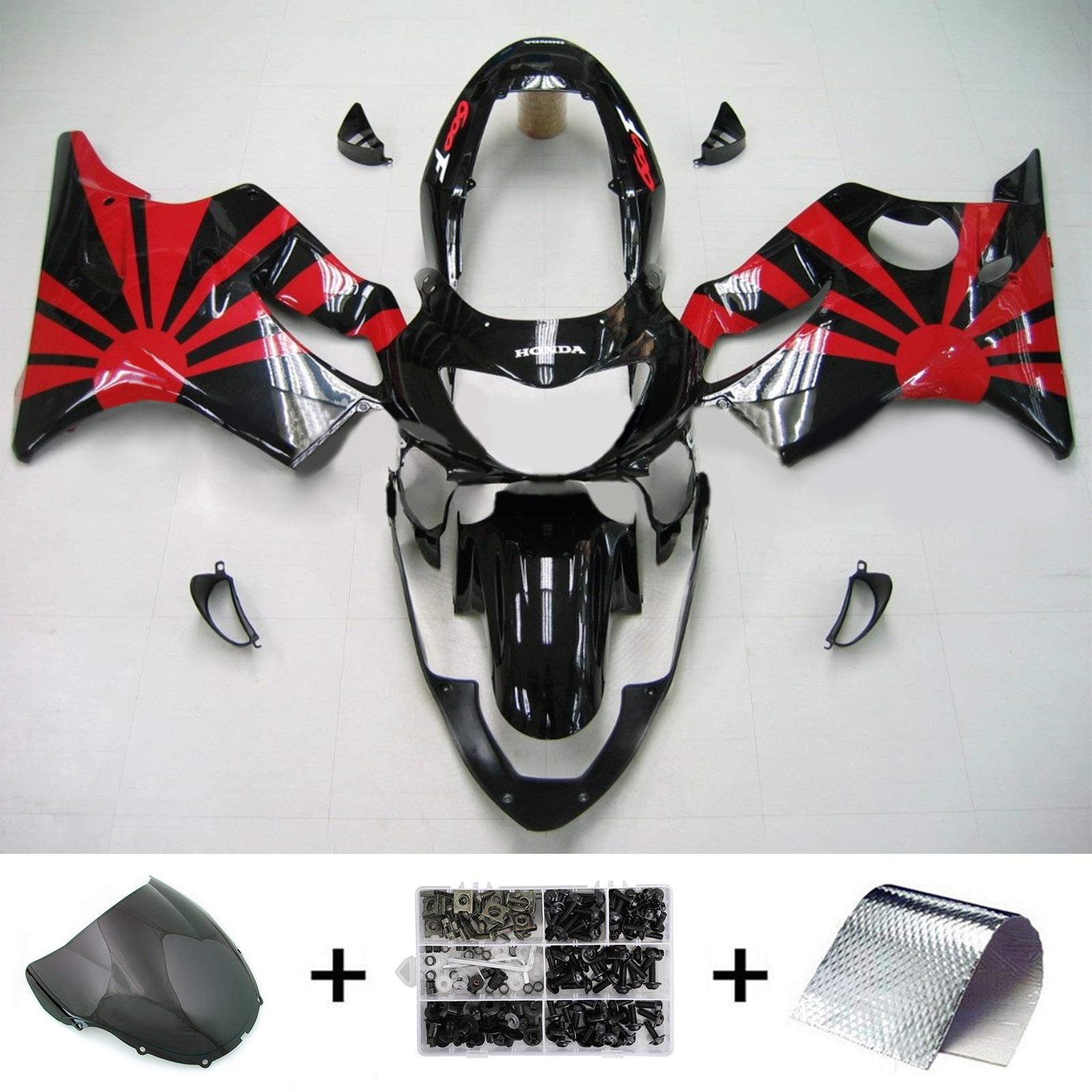 1999-2000 Honda CBR600F4 Amotopart vstrekovacia kapotážová súprava karoséria Plast ABS #119