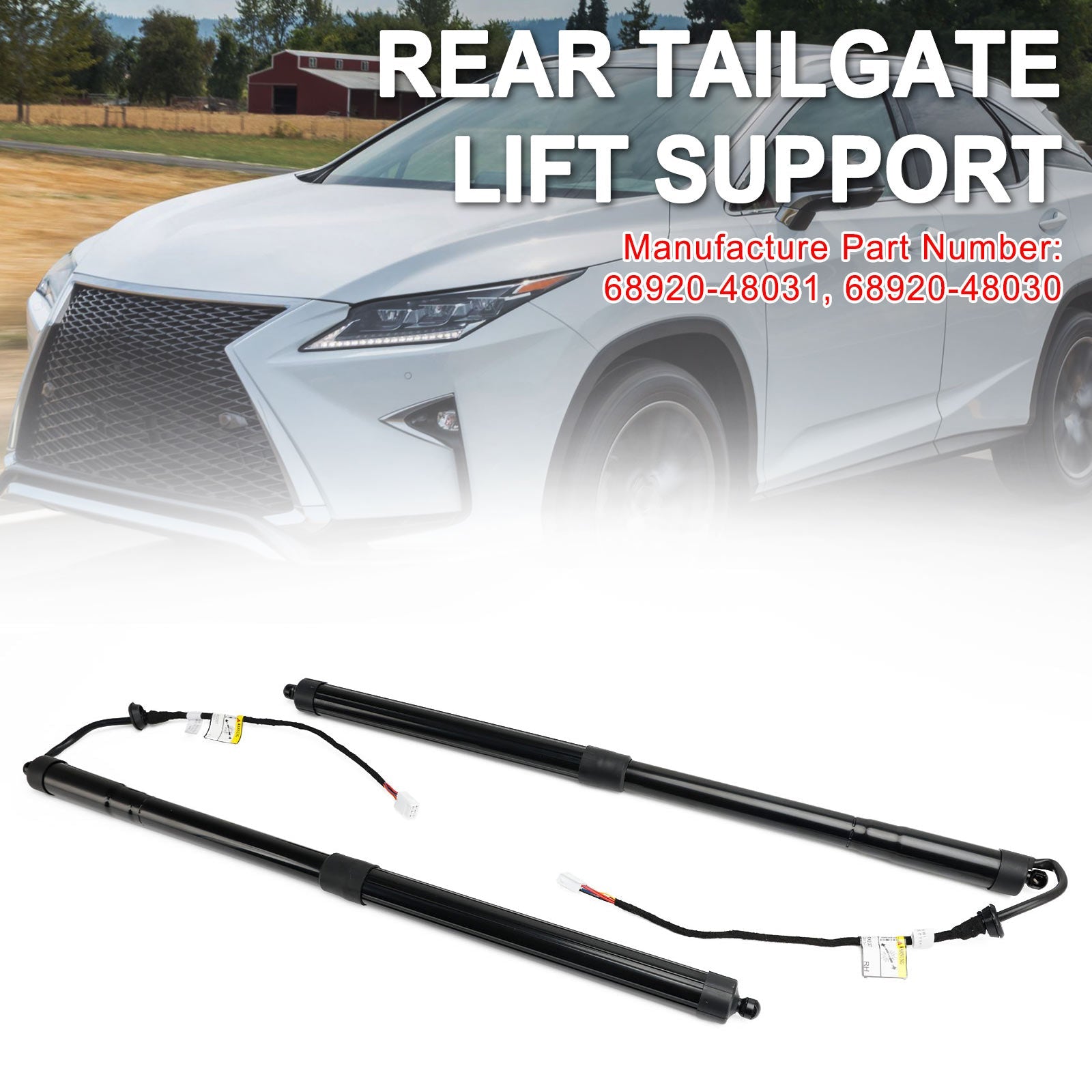 6892048031 2st bakre baklucka Support Struts Fit Lexus RX350 RX450H 2016-2019