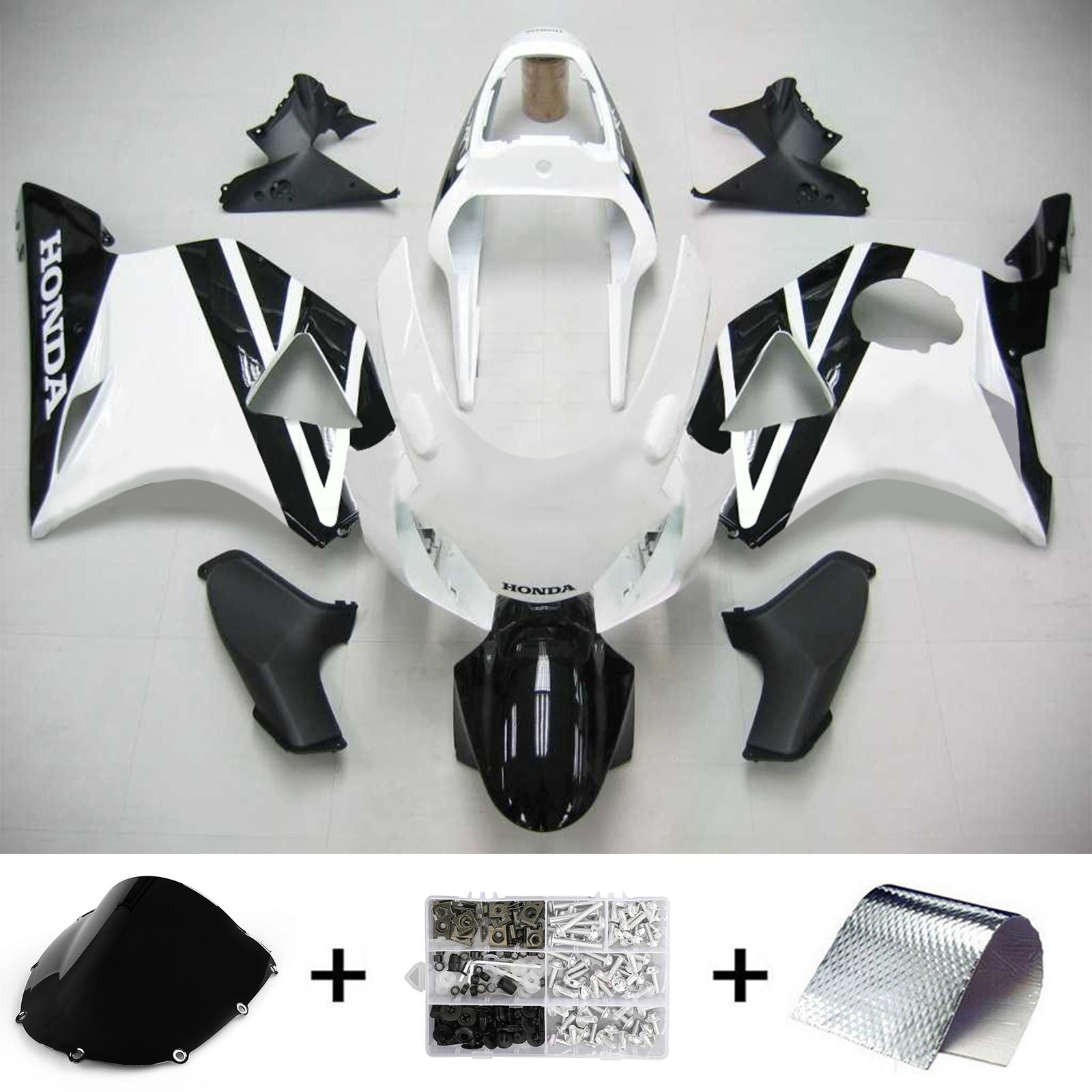 2002-2003 Honda CBR954 Amotopart Injeksjon Fairing Kit Bodywork Plastic ABS #104