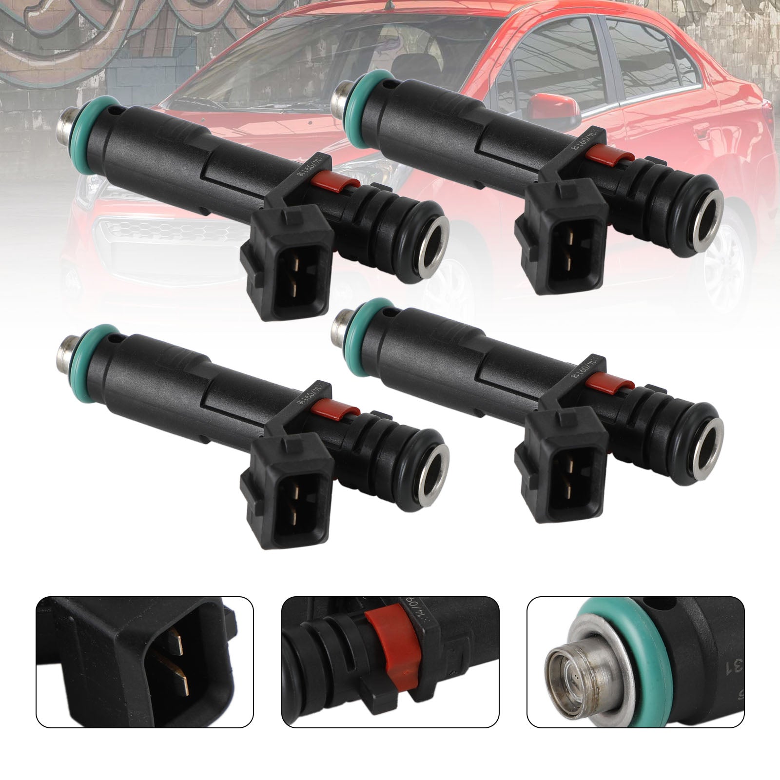 Chevrolet Spark 2011-2015 1.2L L4 INJ675 4PCS Inyectores de combustible 96800843