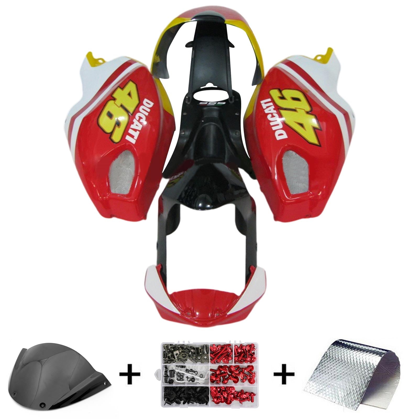 Toutes les années Ducati Monster 696 796 1100 S EVO FAIRING Kit Bodywork