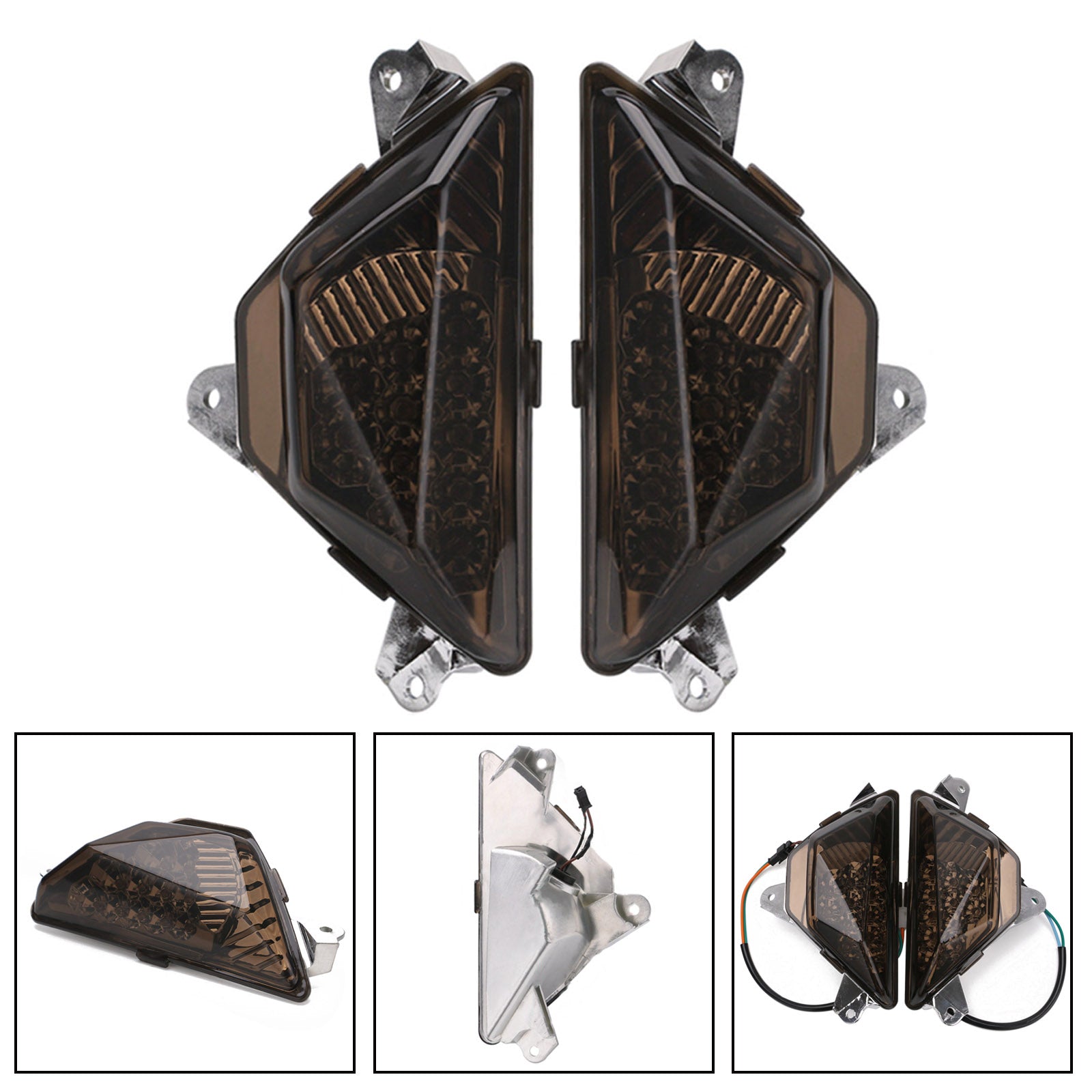 Luz LED de intermitente delantero para motocicleta, lámpara para KAWASAKI NINJA 250 300 2013-2016