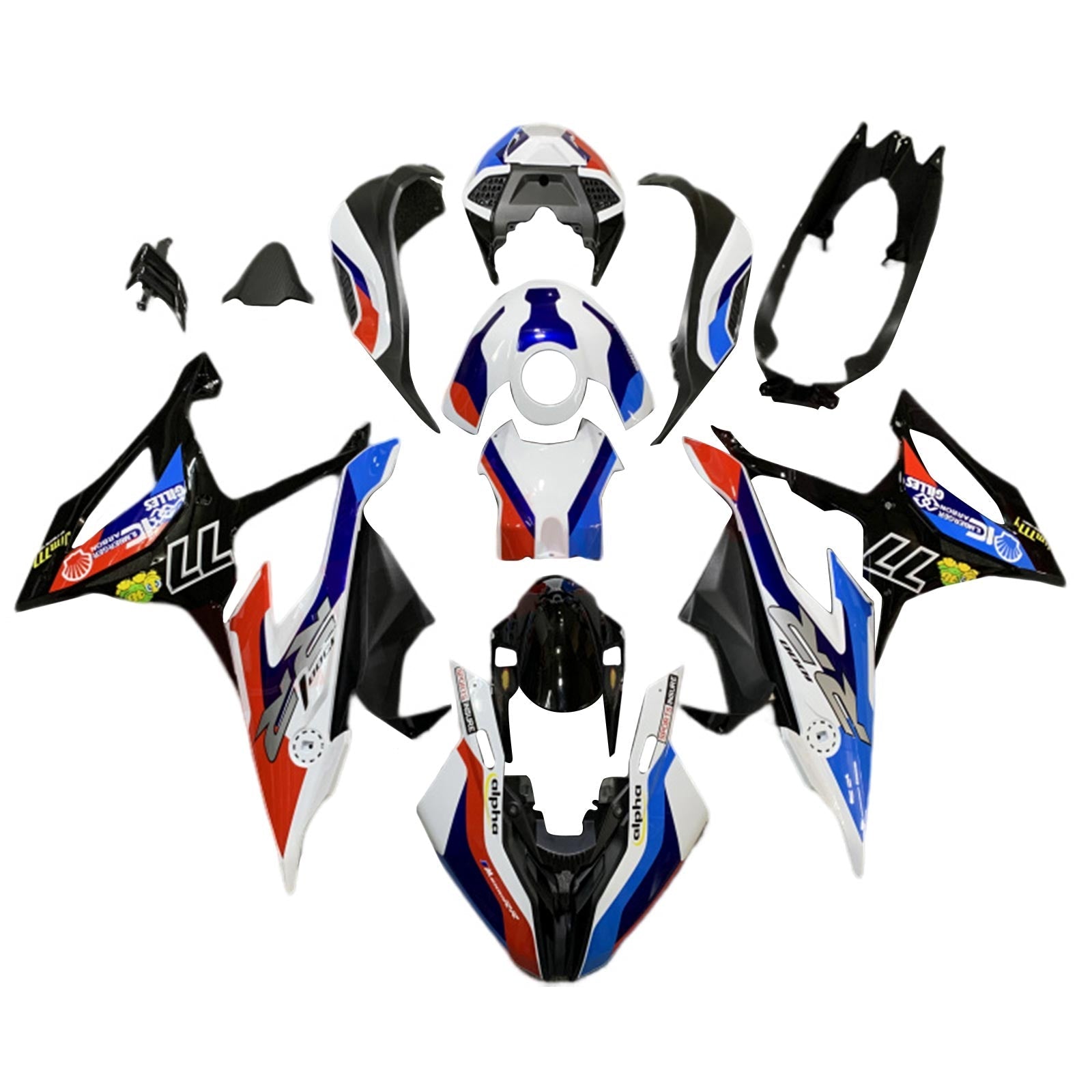 2019-2022 BMW M1000RR S1000RR KIT FAIRING BOSTWORD PLAST ABS