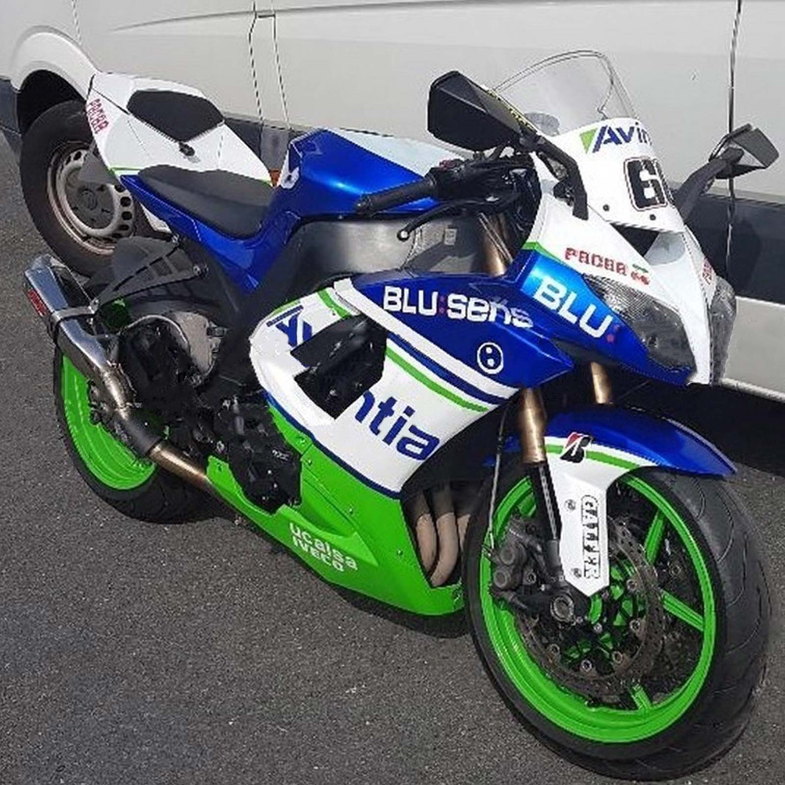 2008-2010 KAWASAKI ZX10R AMOTOPART KIT DE FAFORÇA DE INFENSÃO ABRILIZAÇÃO ABS #116