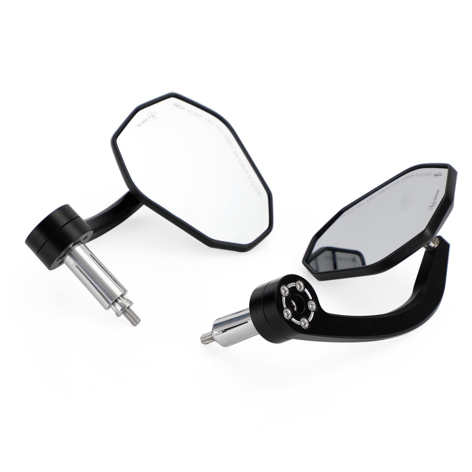 Zwart 7/8" Aangepaste CNC aluminium motorfiets 22 mm stuuruiteindespiegel Generiek