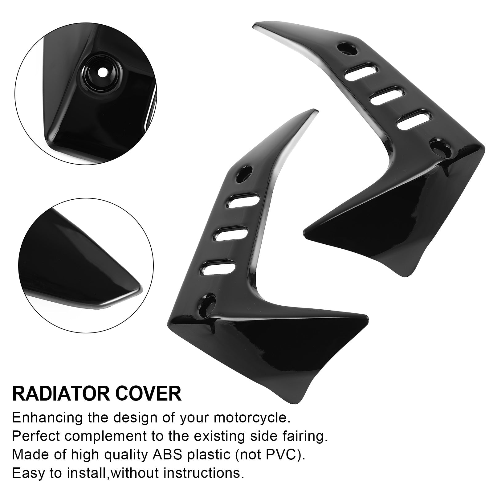 Panel chrániča krytu motocyklového chladiča pre kawasaki Z750 2004-2007 generický