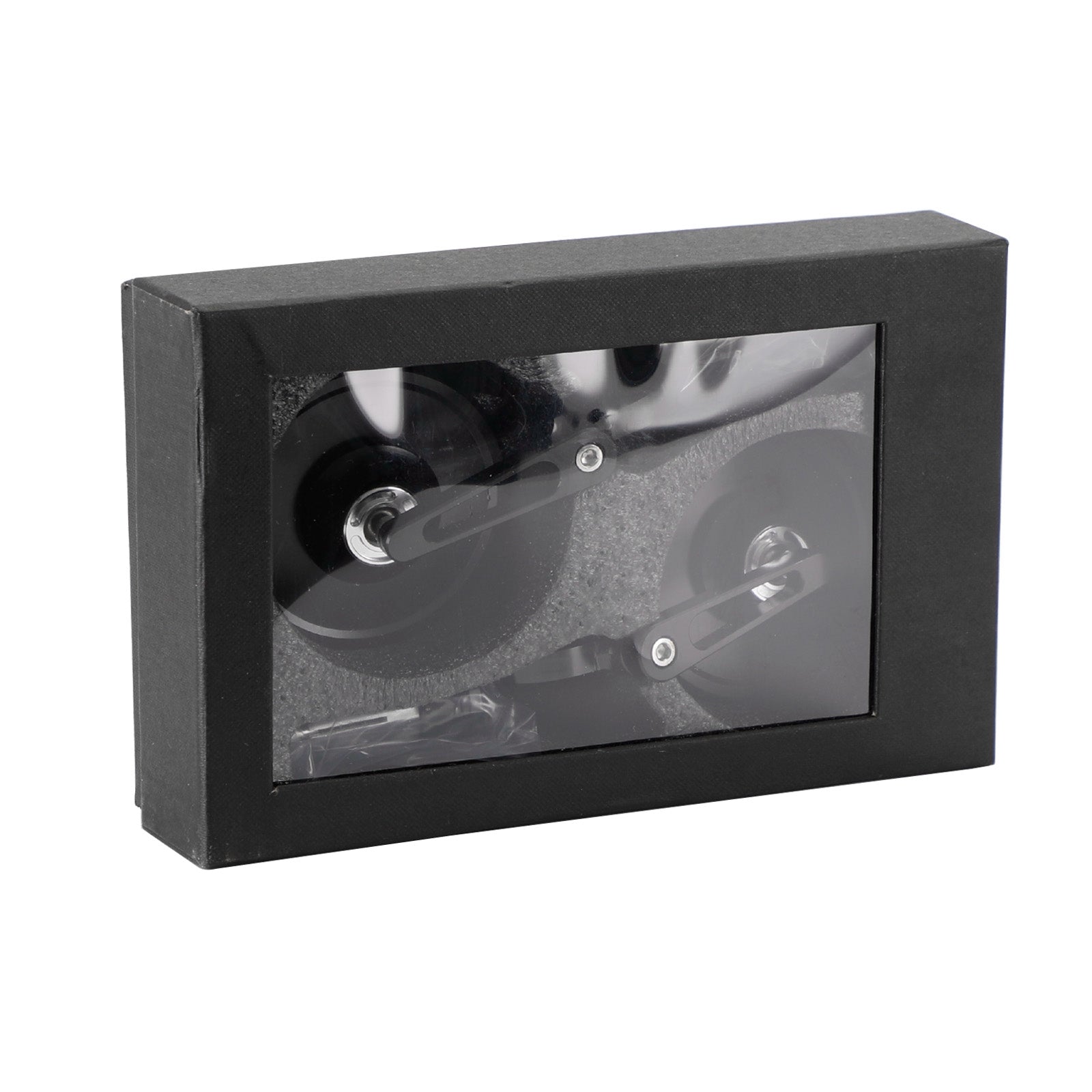 Aluminium stuuruiteindespiegel 7/8"-1" Zwarte korte arm BAR-uiteinde 3" Ronde spiegels Generiek