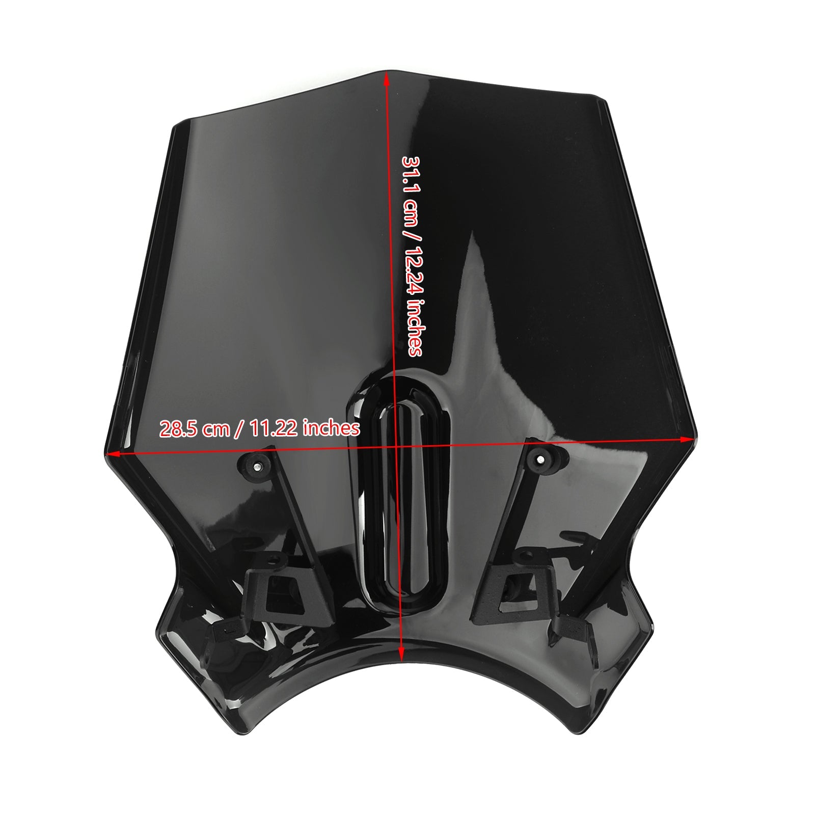 ABS Plastic Motorcykel vindrutan vindruta för Honda CB125R CB300R 2018-2019 Generisk