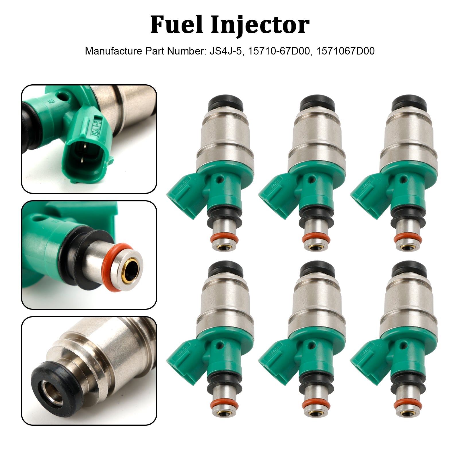 Injecteur de carburant 6 pièces, adapté à Suzuki Grand Vitara Tracker 2,5l JS4J-5