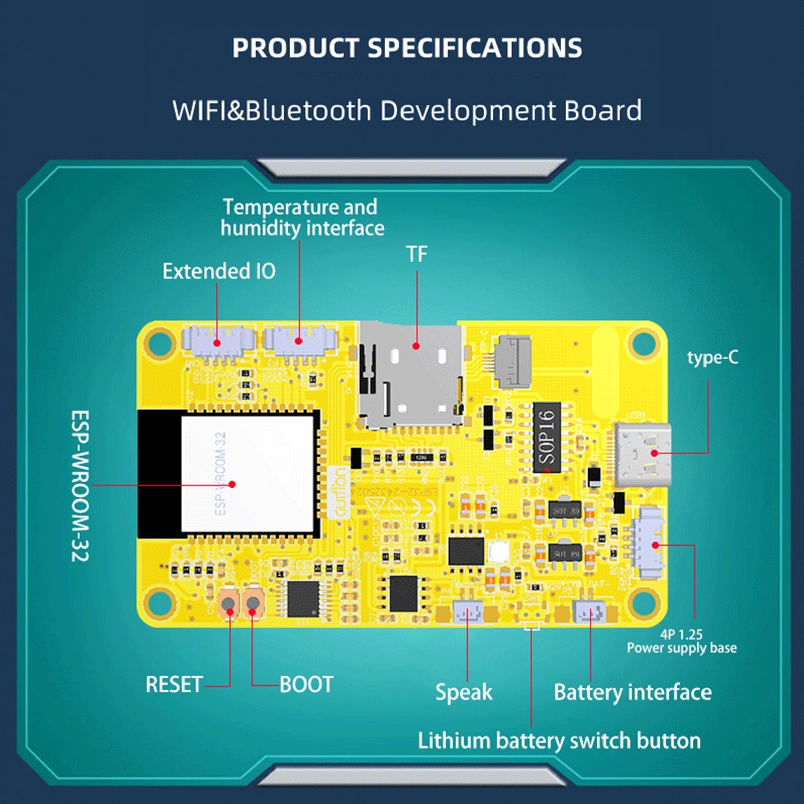 ESP32 Development Board Display WiFi Bluetooth Pekskärm LVGL Dual-Core CPU
