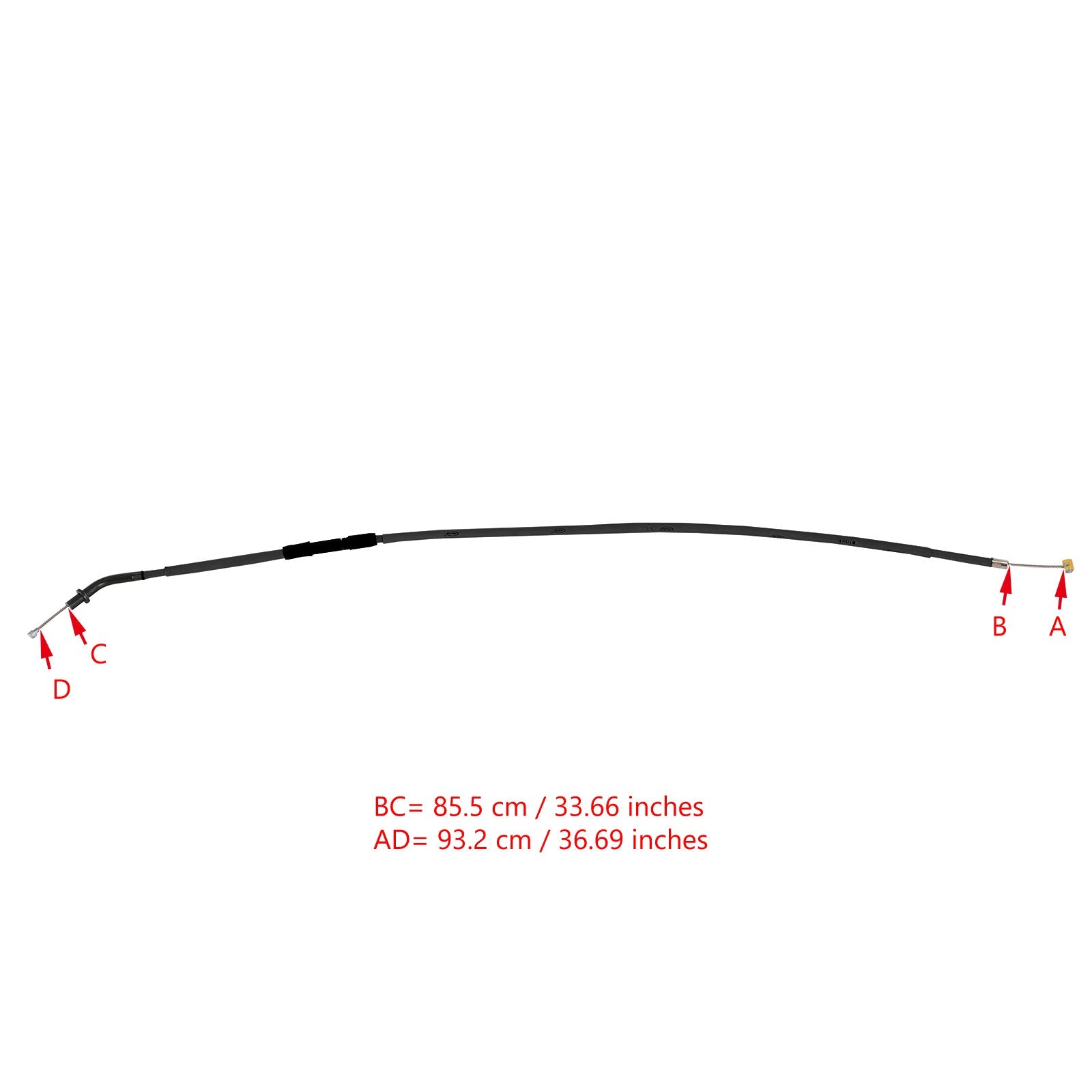 MOTOCYCLY CLUTHT CABE SUBSTITUIÇÃO PARA YAMAHA XJ-6N XJ6N 2009-2017 Genérico